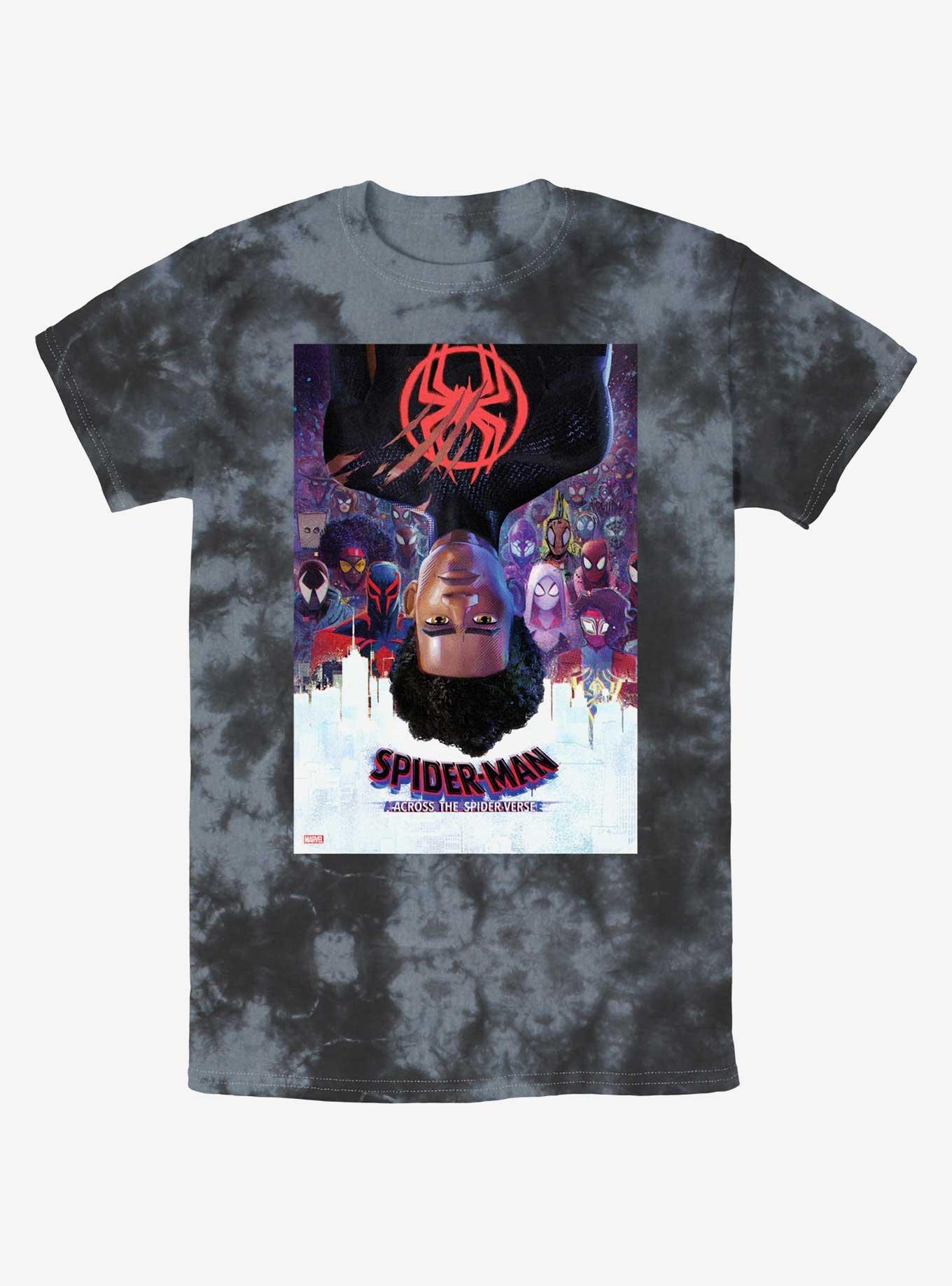 Marvel Spider-Man: Across the Spider-Verse Poster Tie-Dye T-Shirt, , hi-res