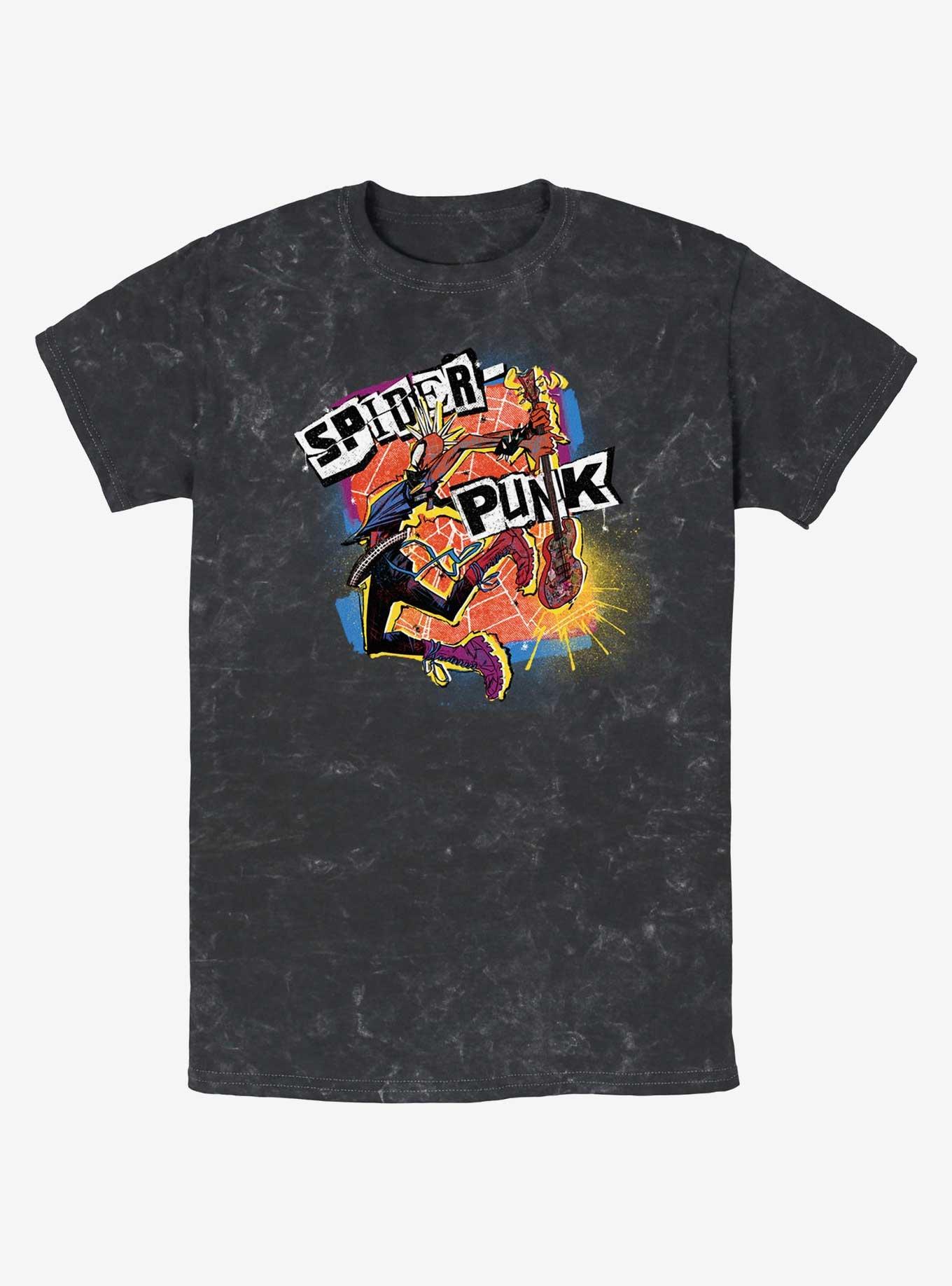 Marvel Spider-Man: Across the Spider-Verse Spider-Punk Mineral Wash T-Shirt, , hi-res
