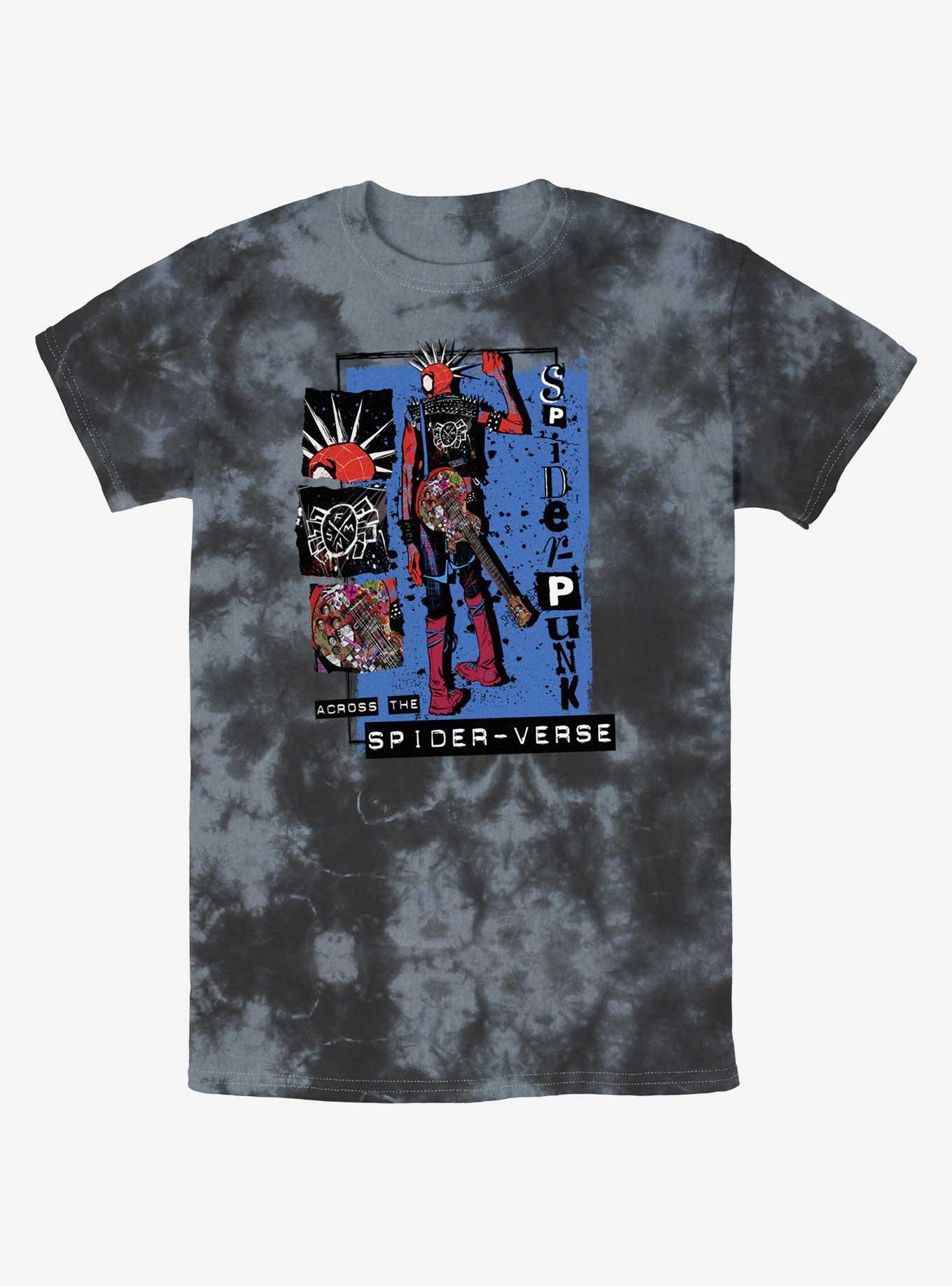 Marvel Spider-Man: Across the Spider-Verse Punk Power Tie-Dye T-Shirt, , hi-res