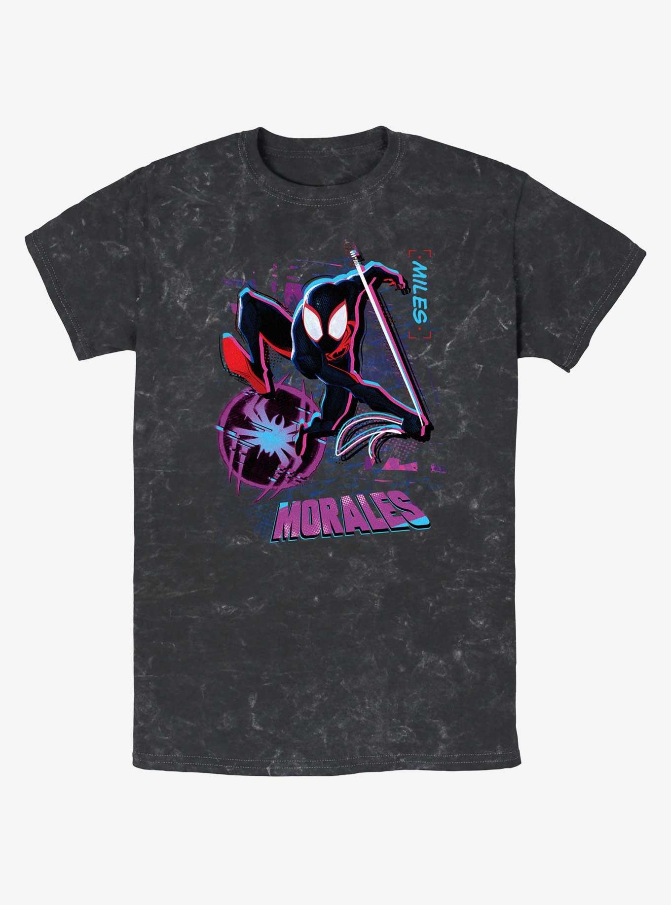 Marvel Spider-Man: Across the Spider-Verse Street Swing Miles Morales Mineral Wash T-Shirt, , hi-res