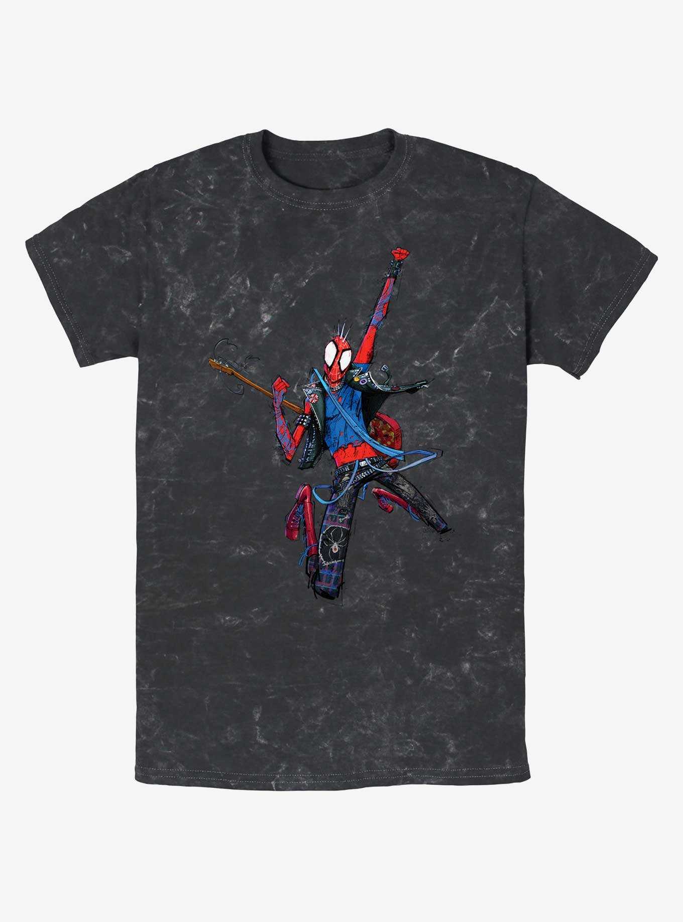 Marvel Spider-Man: Across the Spider-Verse Spider-Punk Rock Out Mineral Wash T-Shirt, , hi-res