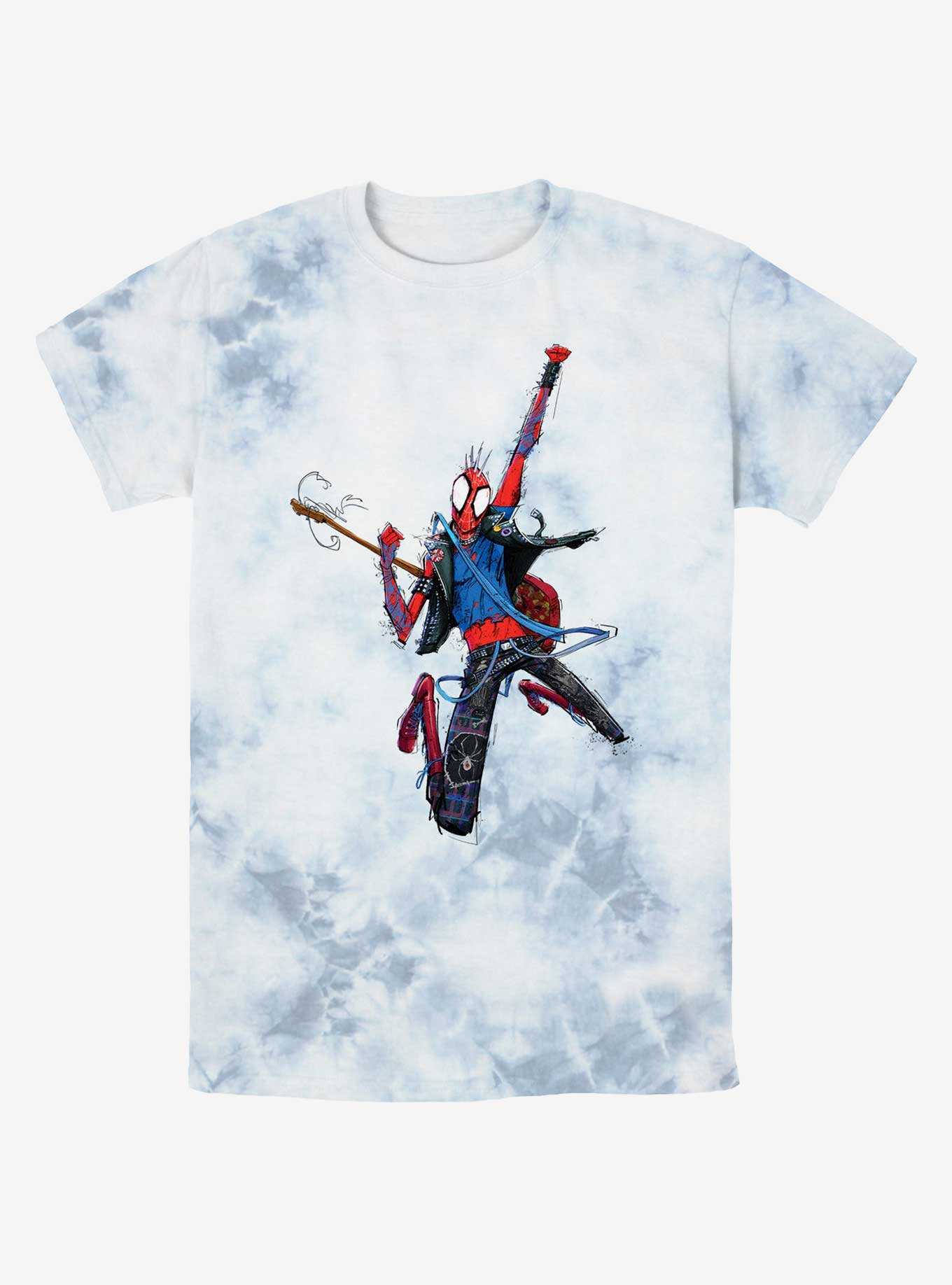 Marvel Spider-Man: Across the Spider-Verse Spider-Punk Rock Out Tie-Dye T-Shirt, , hi-res