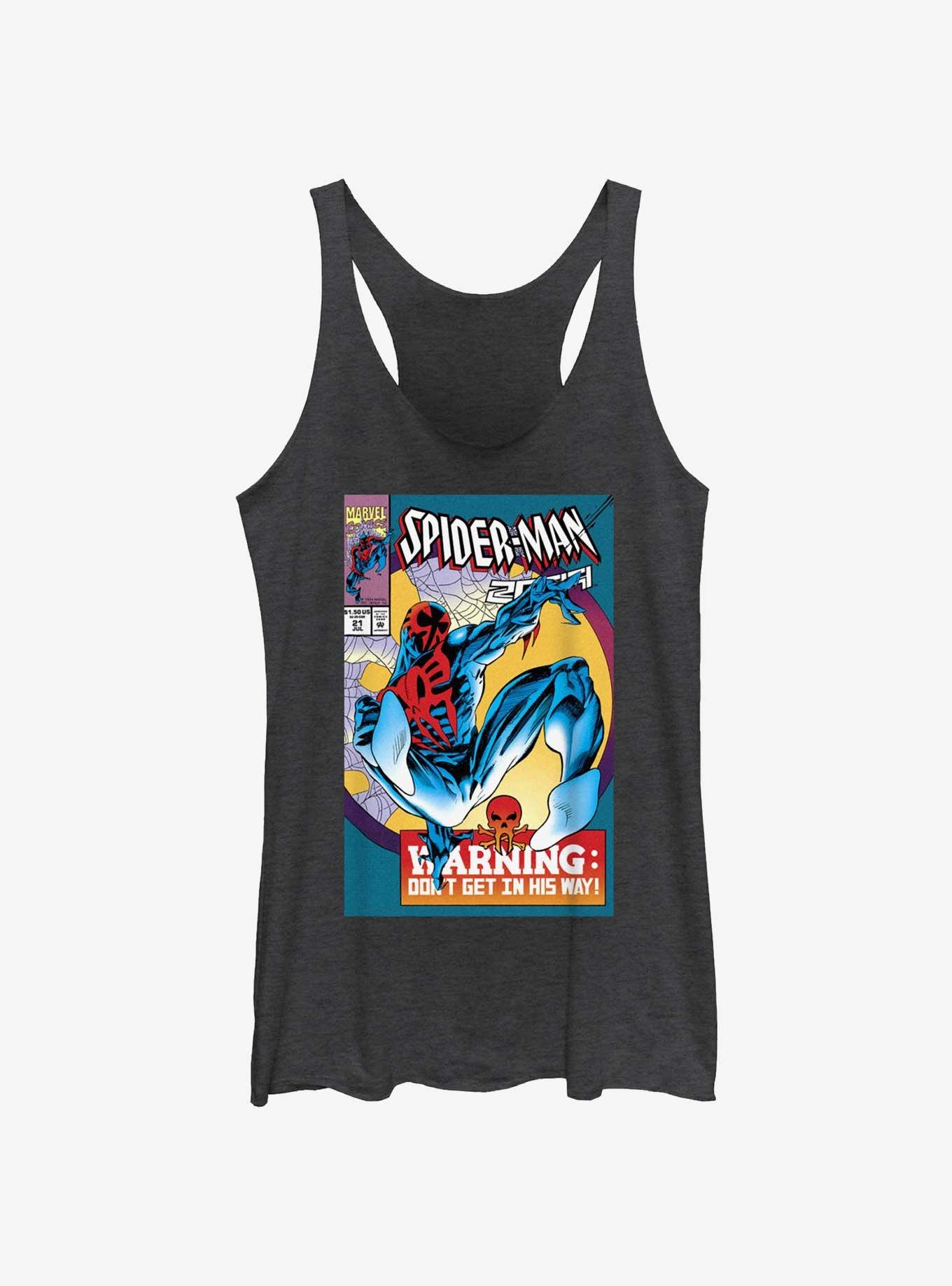 Marvel Spider-Man: Across the Spider-Verse O'Hara 2099 Comic Cover Womens Tank Top, BLK HTR, hi-res