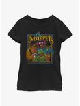 Disney The Muppets Retro Muppet Poster Girls Youth T-Shirt, BLACK, hi-res