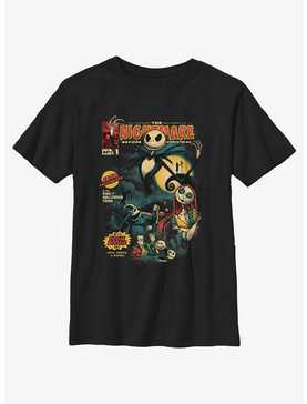 Disney The Nightmare Before Christmas Jack Skellington King of Halloween Comic Cover Youth T-Shirt, , hi-res