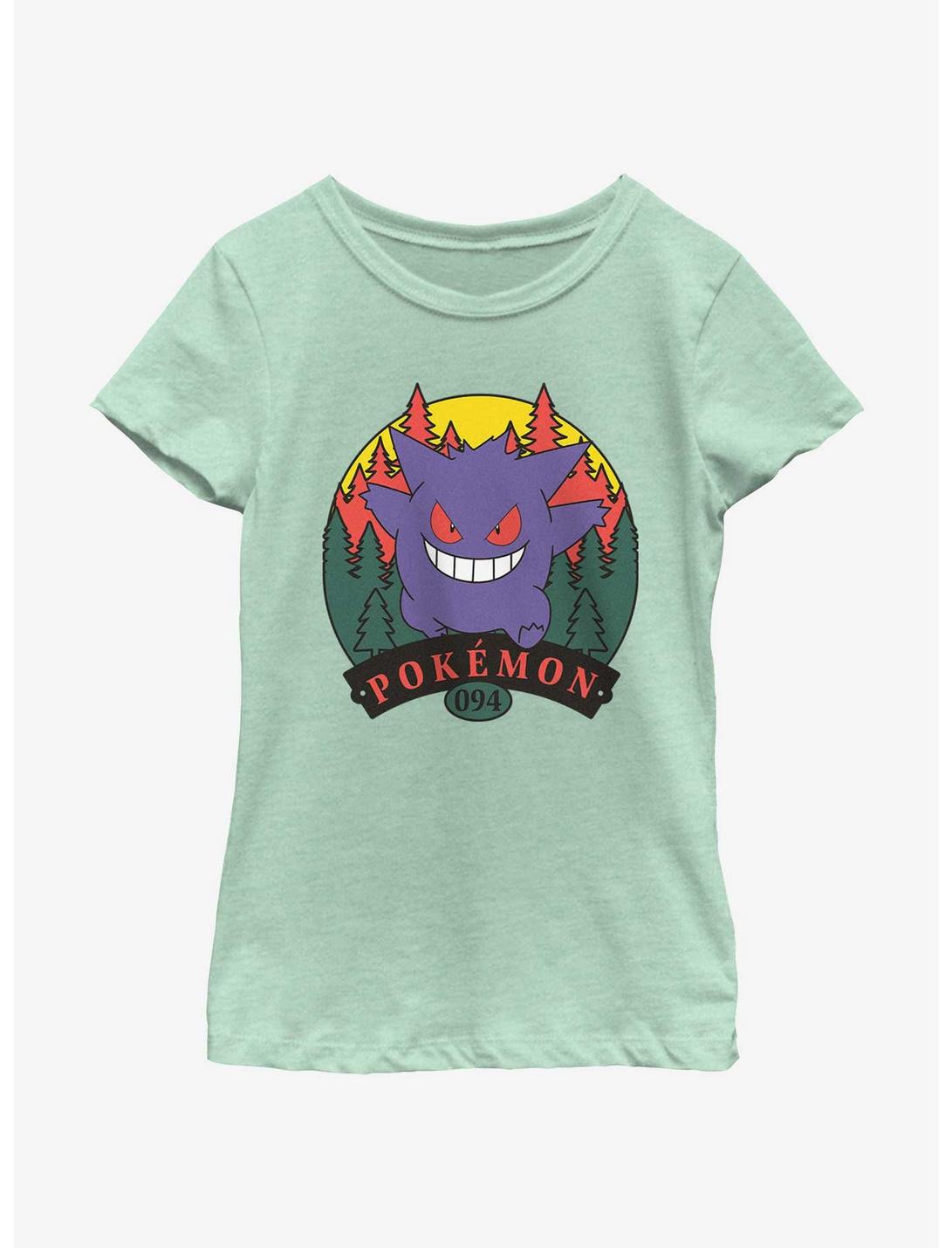 Pokemon Gengar Forest Attack Girls Youth T-Shirt, MINT, hi-res