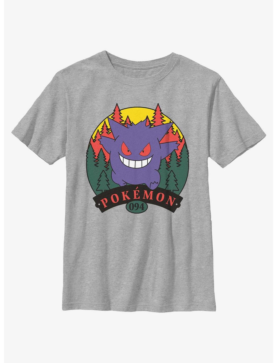 Pokemon Gengar Forest Attack Youth T-Shirt, ATH HTR, hi-res
