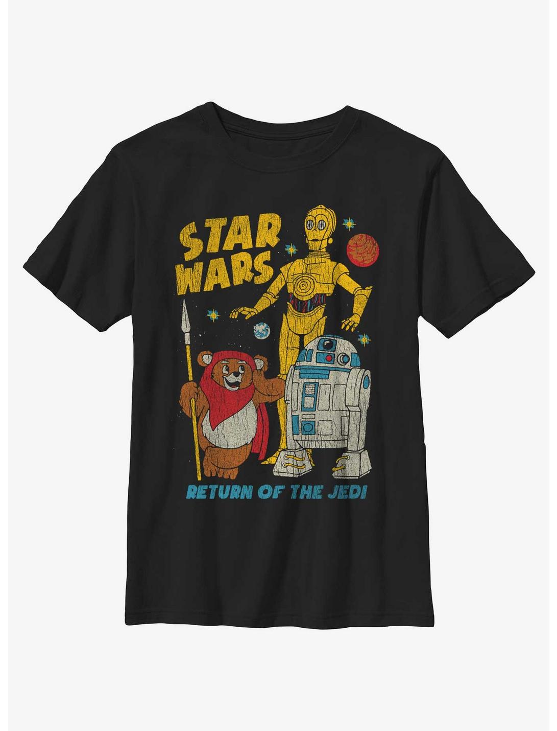 Star Wars Walk The Ewok Youth T-Shirt, BLACK, hi-res