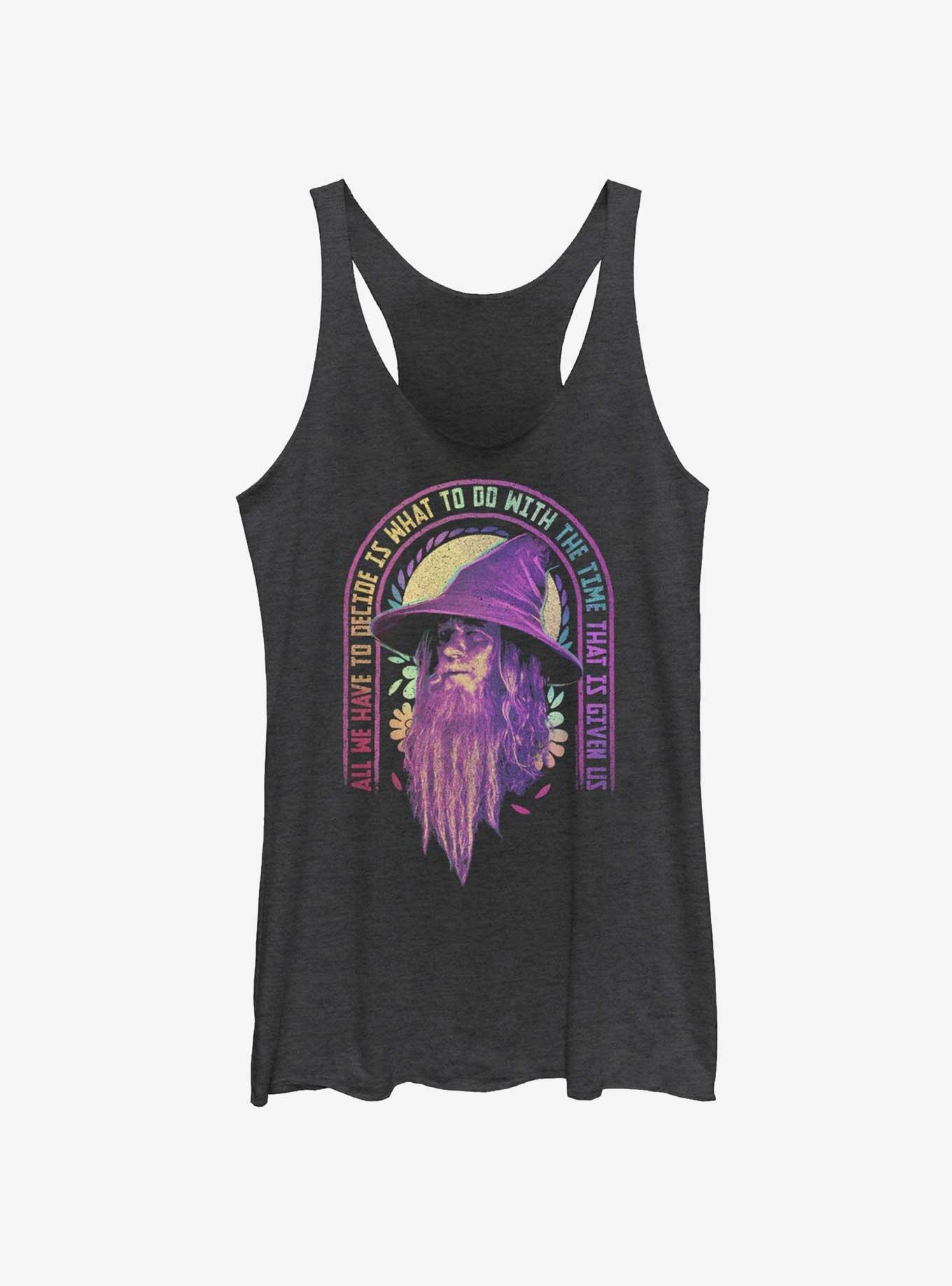 The Lord of the Rings Gandalf Decide With Time Womens Tank Top