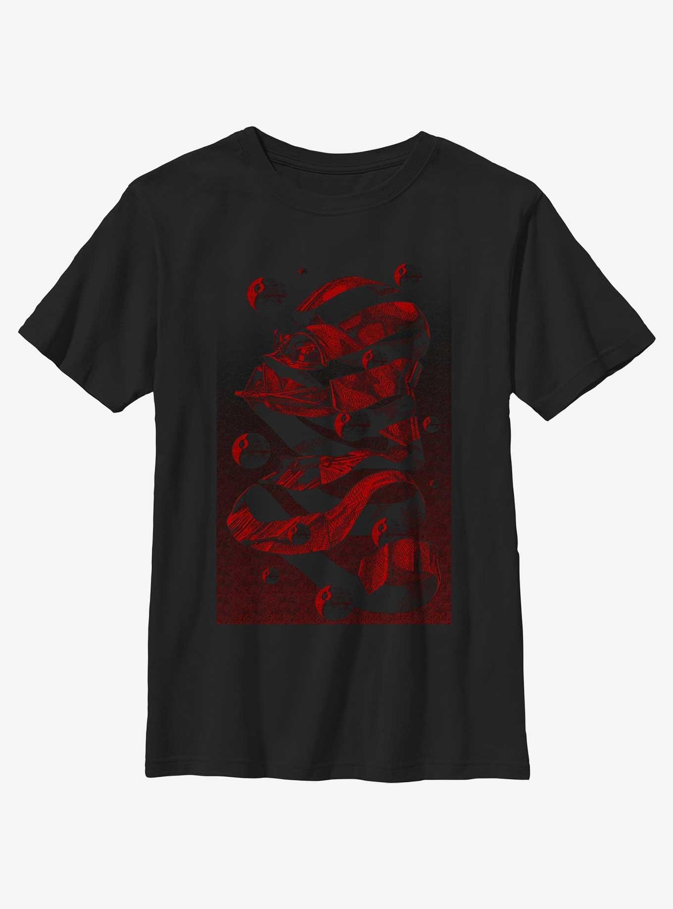 Star Wars Escher Vader Poster Youth T-Shirt, , hi-res