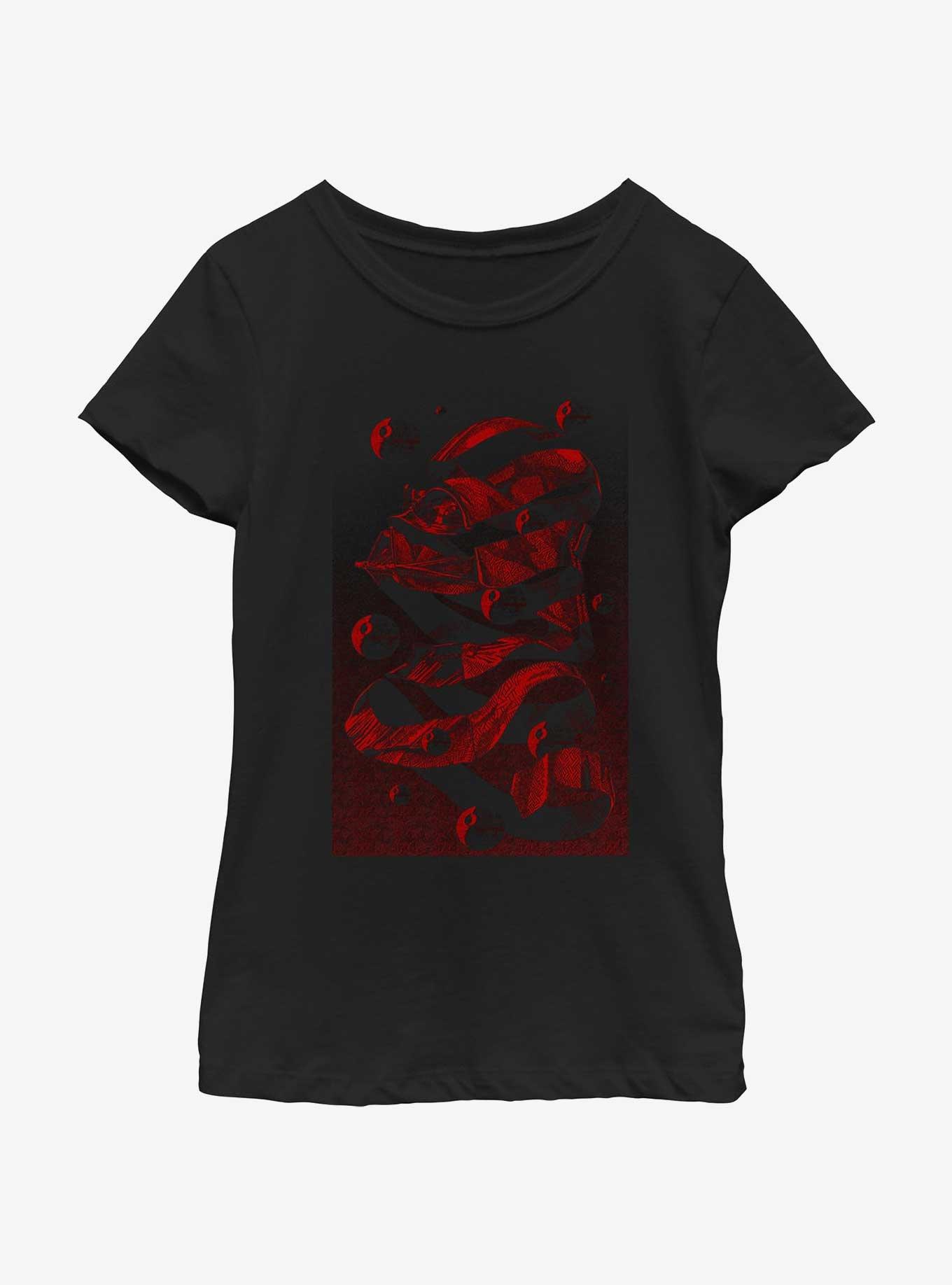 Star Wars Escher Vader Poster Girls Youth T-Shirt, , hi-res