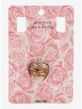 Sweet Society Glass Rose Heart Pendant Necklace, , hi-res