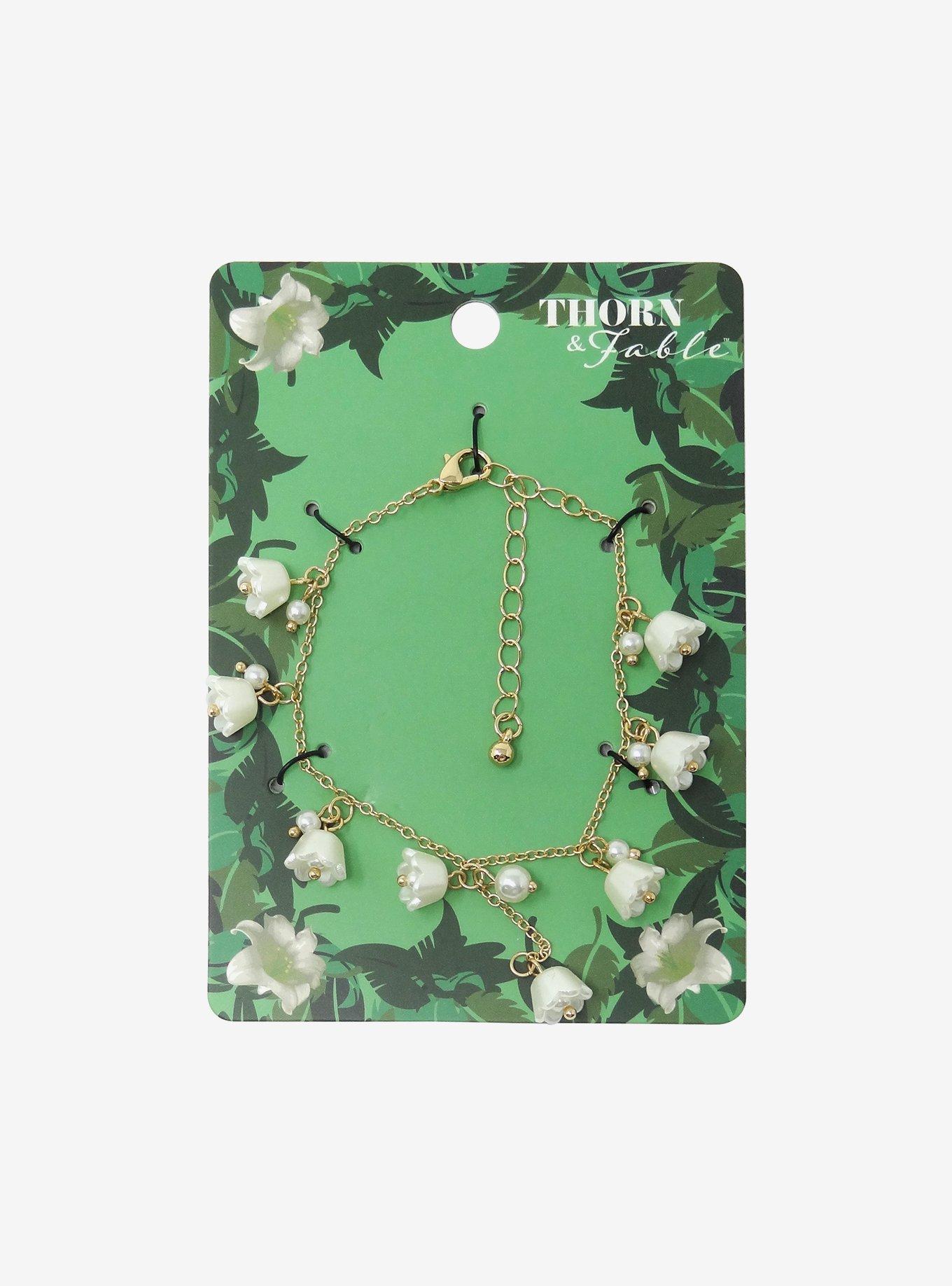 Thorn & Fable Flowers Charm Bracelet, , hi-res