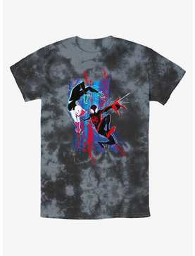 Marvel Spider-Man: Across the Spider-Verse Spider-Gwen and Miles Morales Tie-Dye T-Shirt, , hi-res
