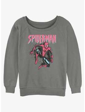 Marvel Spider-Man Spidey Pastel Womens Slouchy Sweatshirt, , hi-res