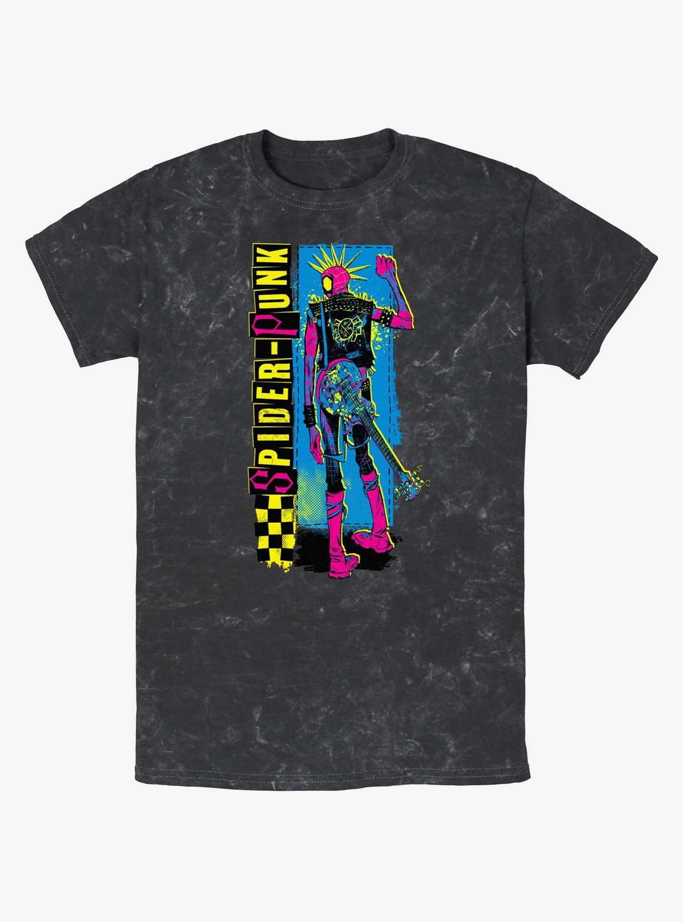 Marvel Spider-Man: Across the Spider-Verse Spider-Punk Mineral Wash T-Shirt, , hi-res