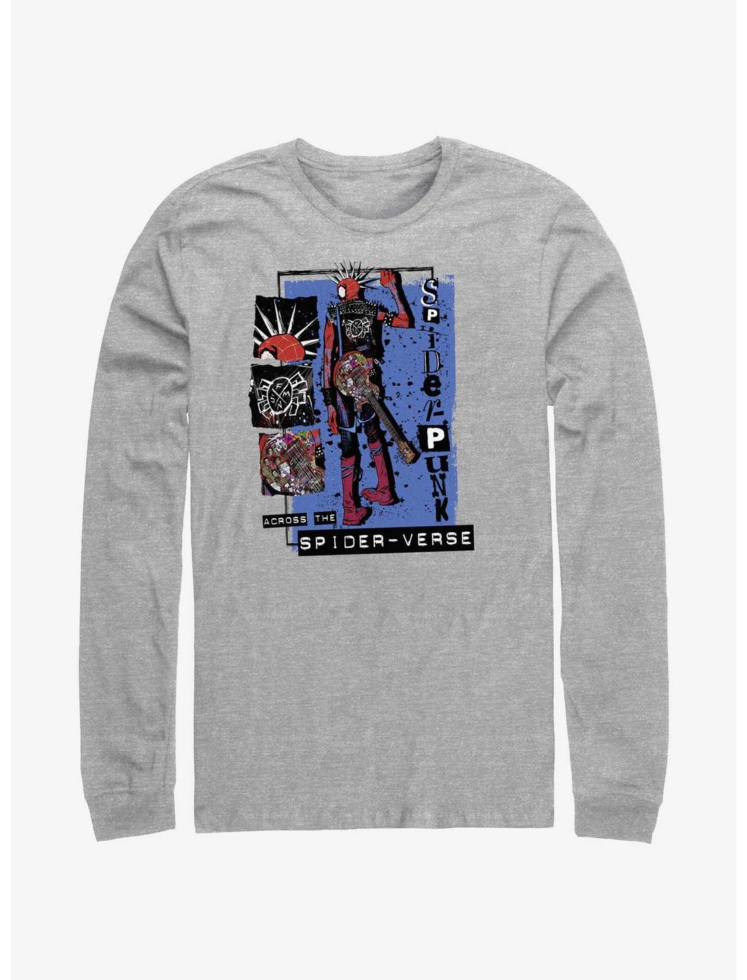 Marvel Spider-Man: Across the Spider-Verse Punk Power Long-Sleeve T-Shirt, ATH HTR, hi-res