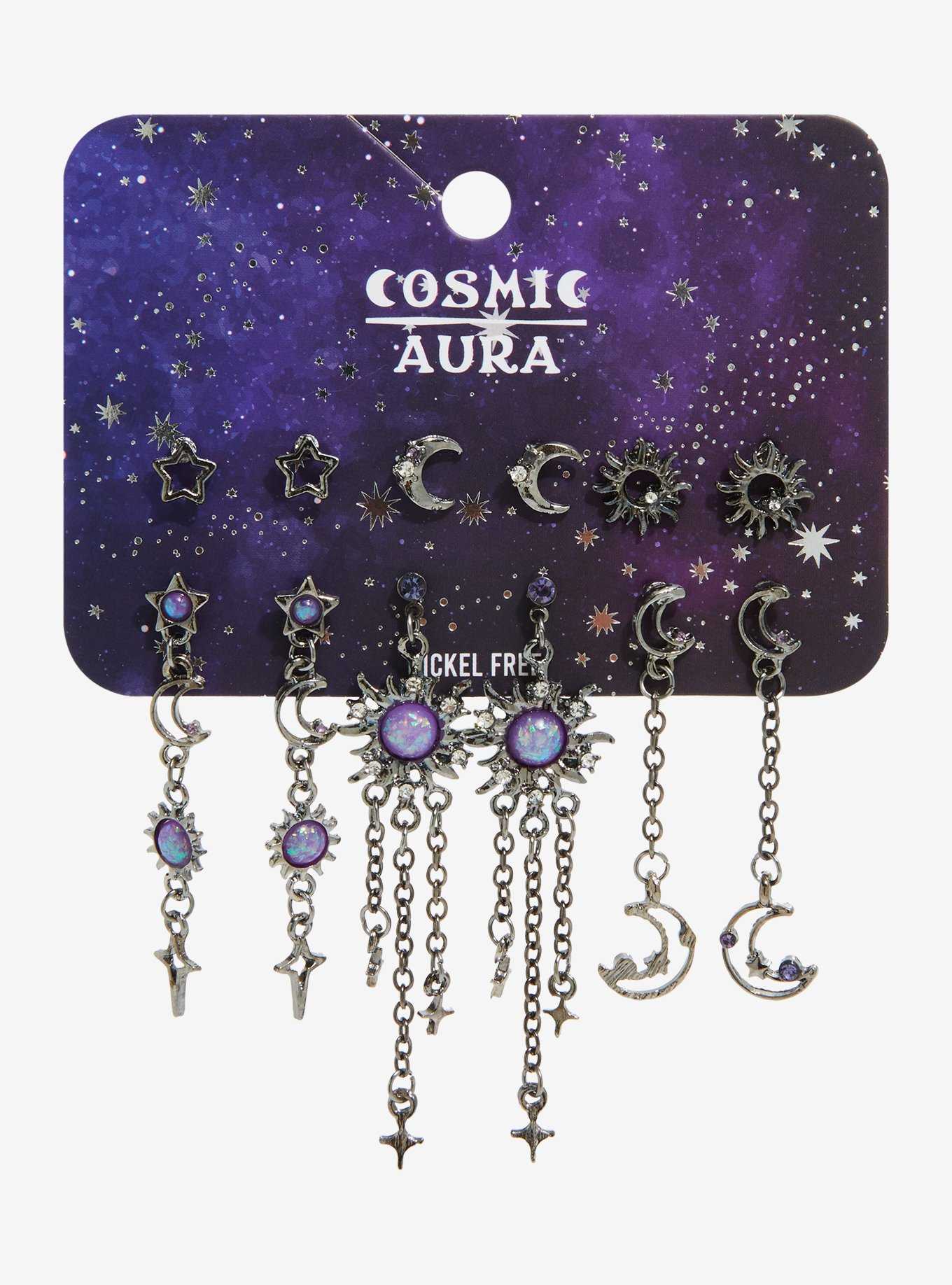 Cosmic Aura Celestial Opal Earring Set, , hi-res