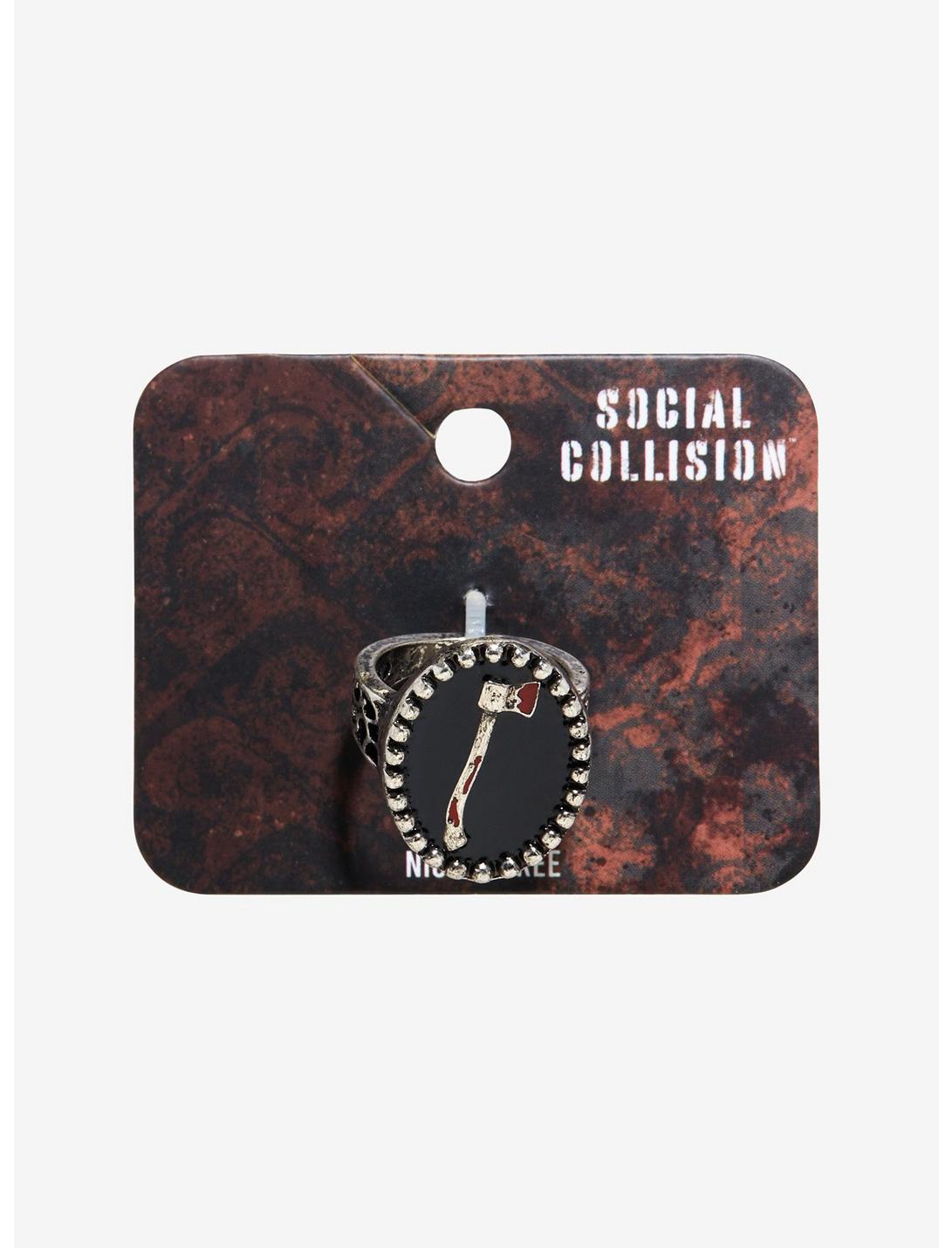 Social Collision® Bloody Axe Ring, , hi-res