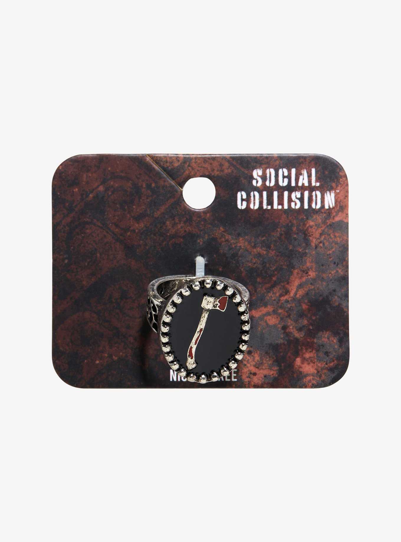 Social Collision® Bloody Axe Ring, , hi-res