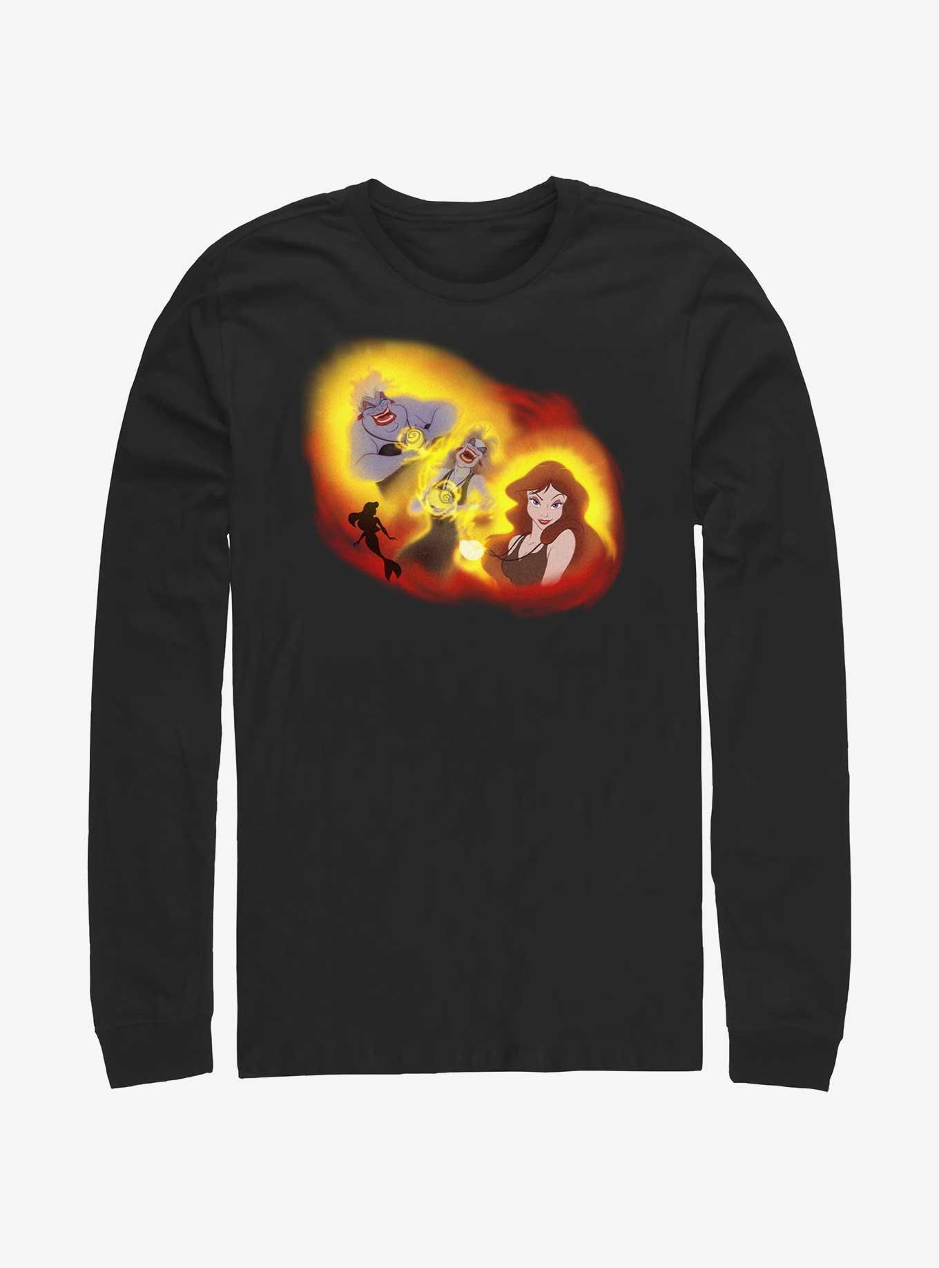 Disney The Little Mermaid Ursula Transformation Long-Sleeve T-Shirt, BLACK, hi-res