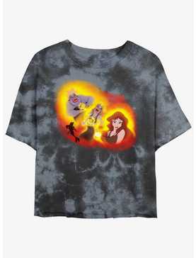 Disney The Little Mermaid Ursula Transformation Girls Tie-Dye Crop T-Shirt, , hi-res