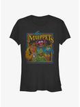 Disney The Muppets Retro Muppet Poster Girls T-Shirt, BLACK, hi-res