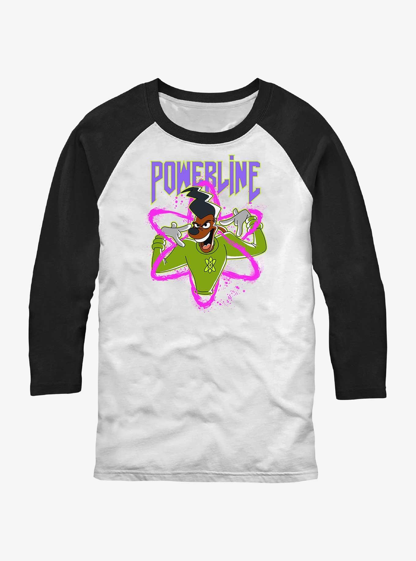 Disney Goofy I Have Power Raglan T-Shirt, WHTBLK, hi-res