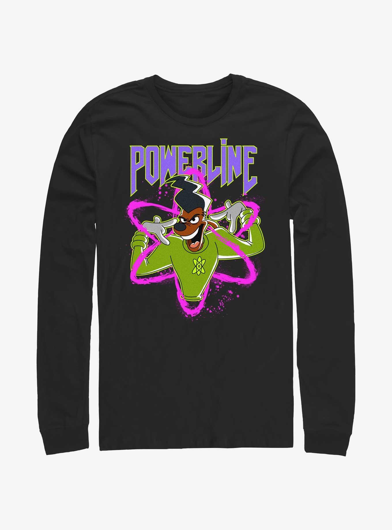 Disney Goofy I Have Power Long-Sleeve T-Shirt, BLACK, hi-res