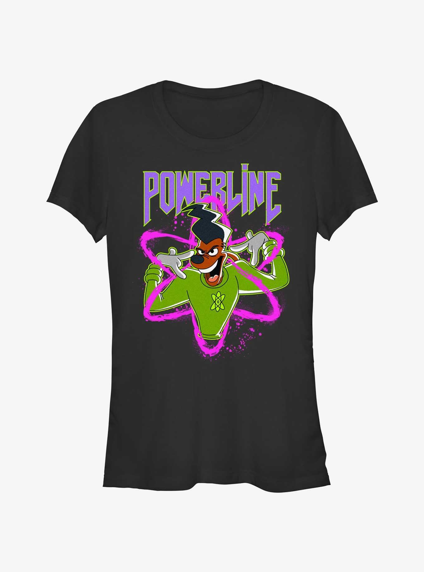 Disney Goofy I Have Power Girl's T-Shirt, BLACK, hi-res
