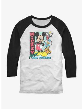 Disney Mickey Mouse Friends Goofy Donald and Pluto Raglan T-Shirt, , hi-res