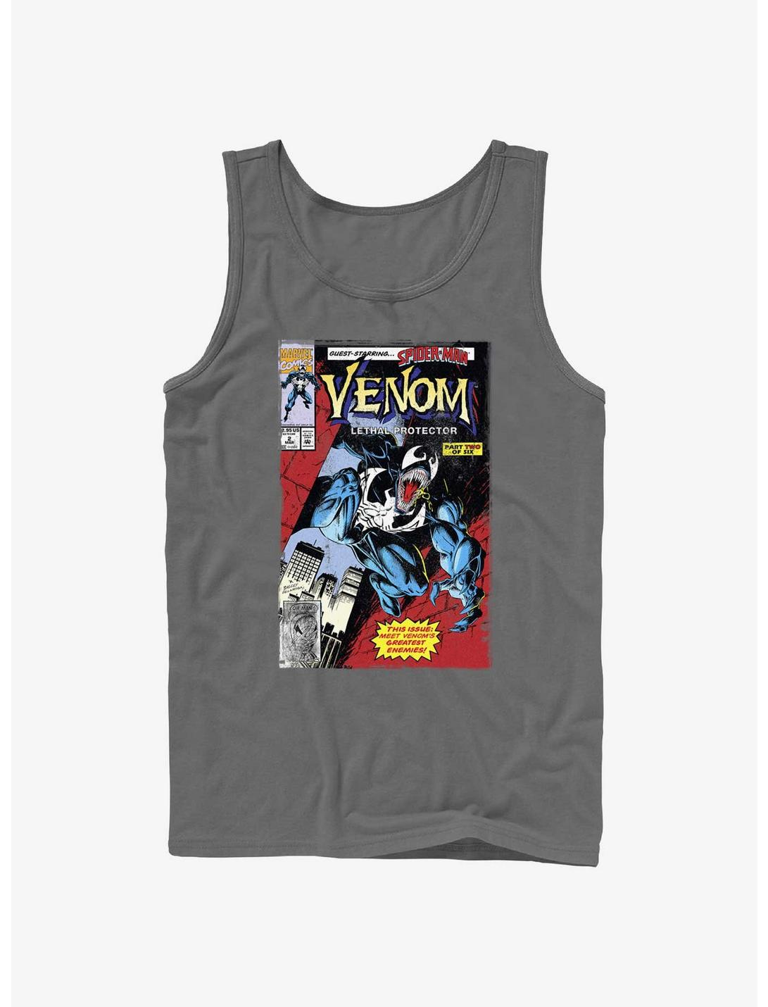 Marvel Venom Lethal Protector Comic Cover Tank, CHARCOAL, hi-res