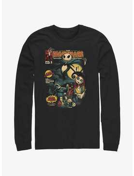 Disney The Nightmare Before Christmas Jack Skellington King of Halloween Comic Cover Long-Sleeve T-Shirt, , hi-res