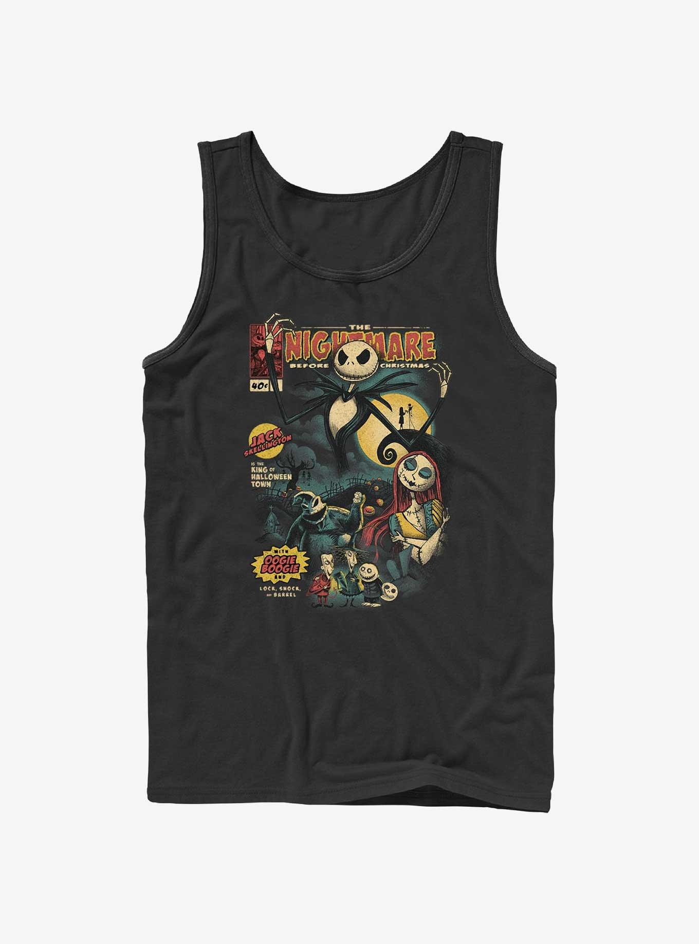 Disney The Nightmare Before Christmas Jack Skellington King of Halloween Comic Cover Tank, , hi-res