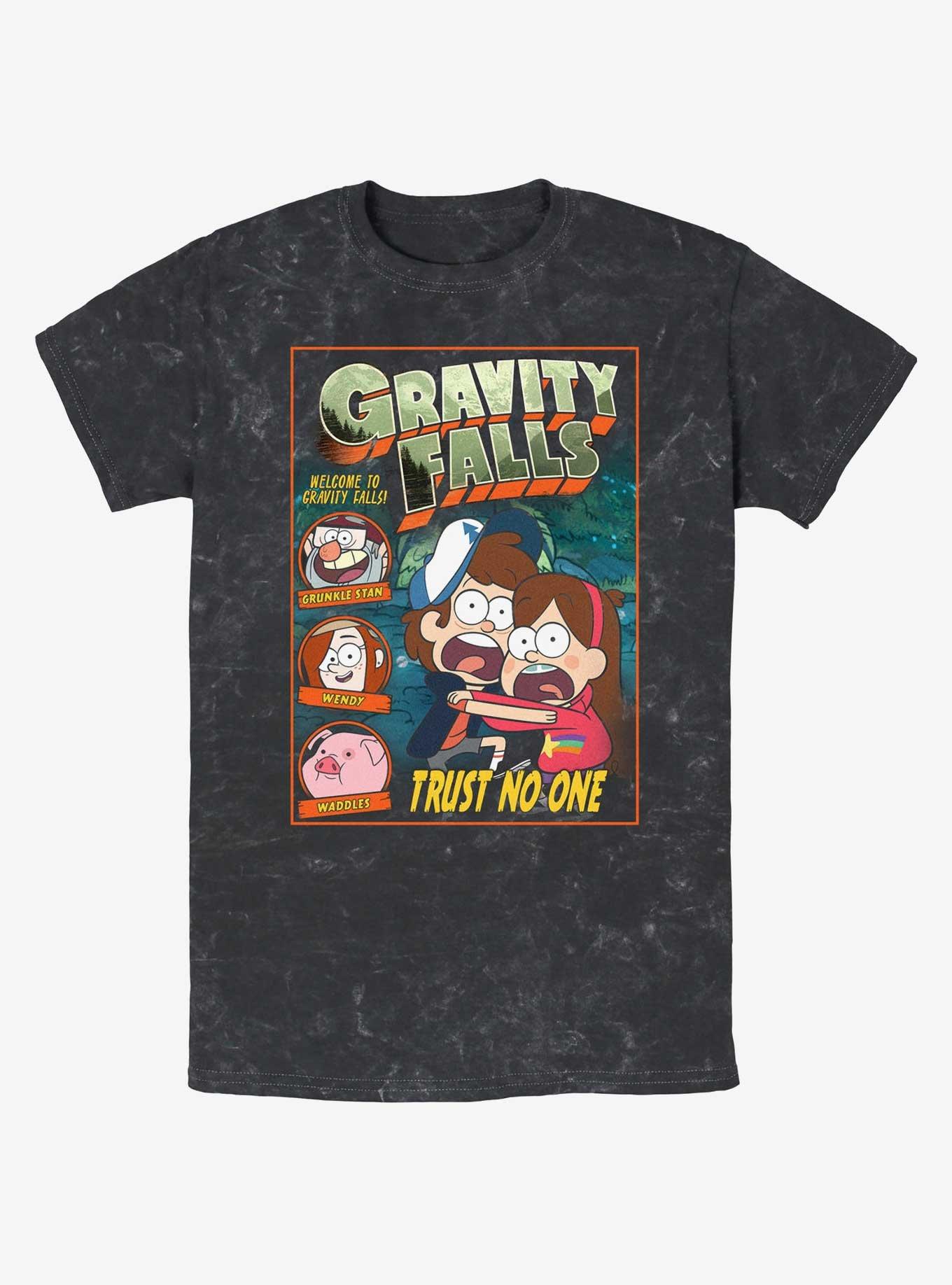 Disney Gravity Falls Trust No One Comic Cover Mineral Wash T-Shirt, , hi-res