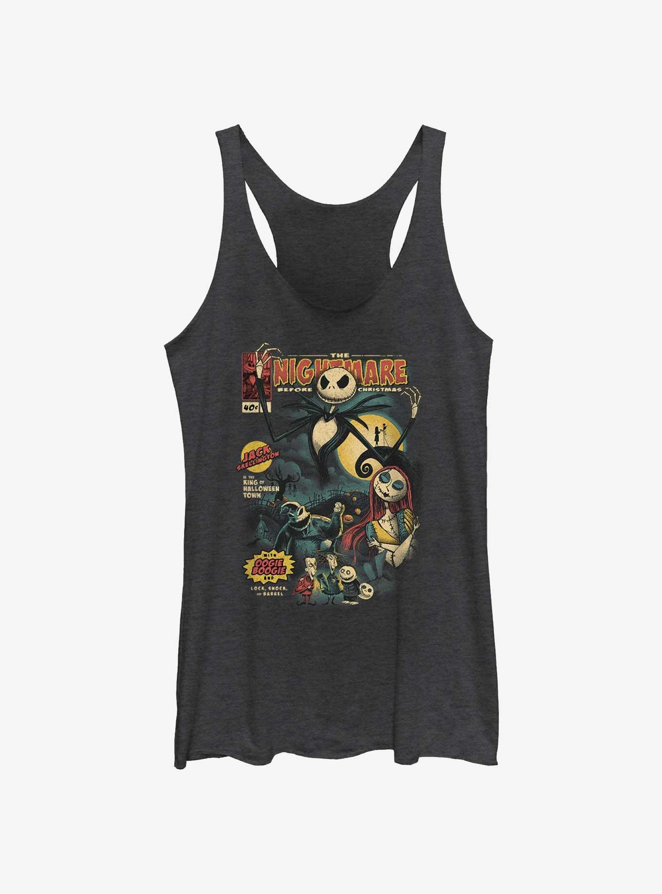 Disney The Nightmare Before Christmas Jack Skellington King of Halloween Comic Cover Girls Tank, , hi-res