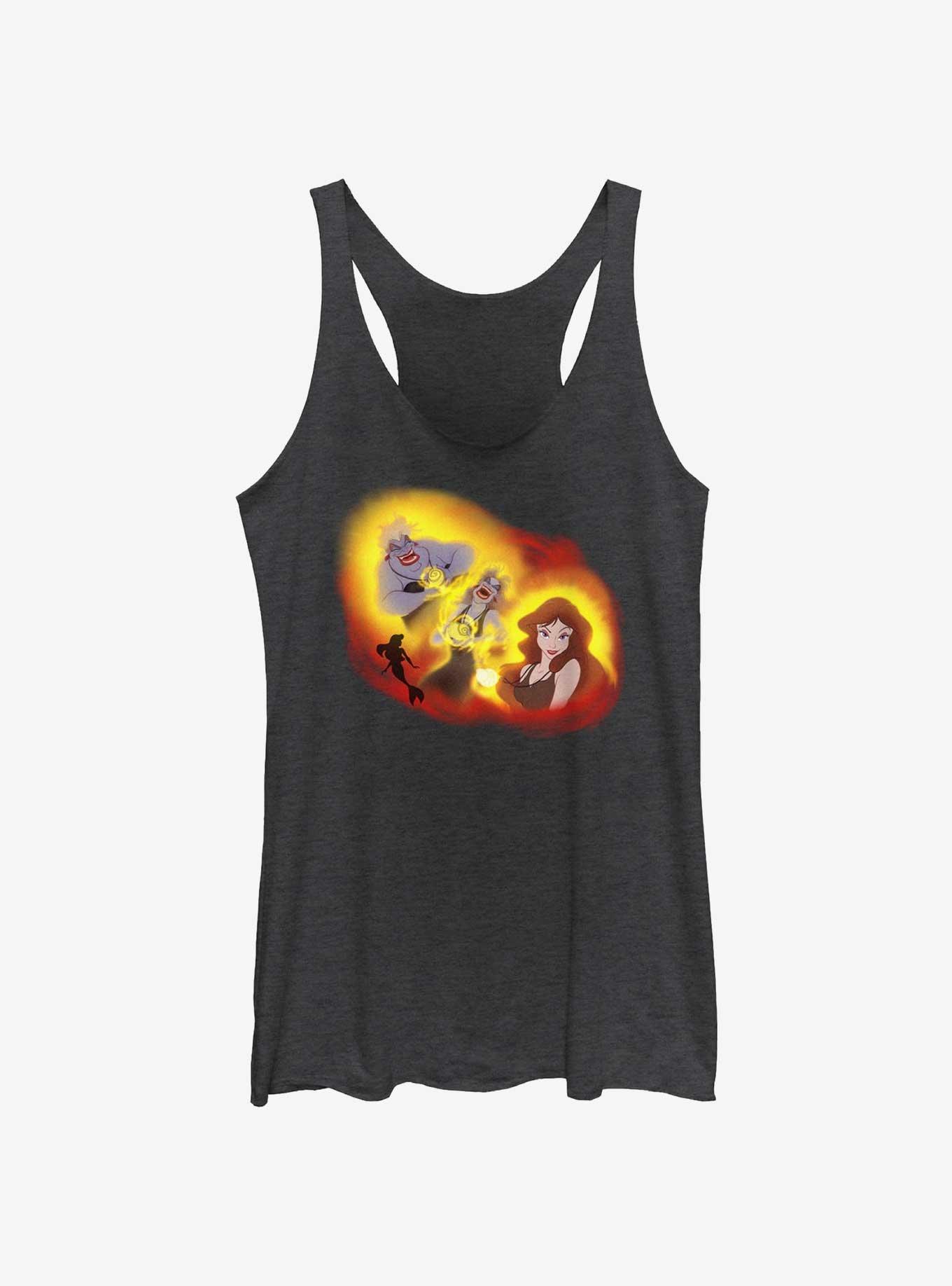 Disney The Little Mermaid Ursula Transformation Girls Tank, BLK HTR, hi-res