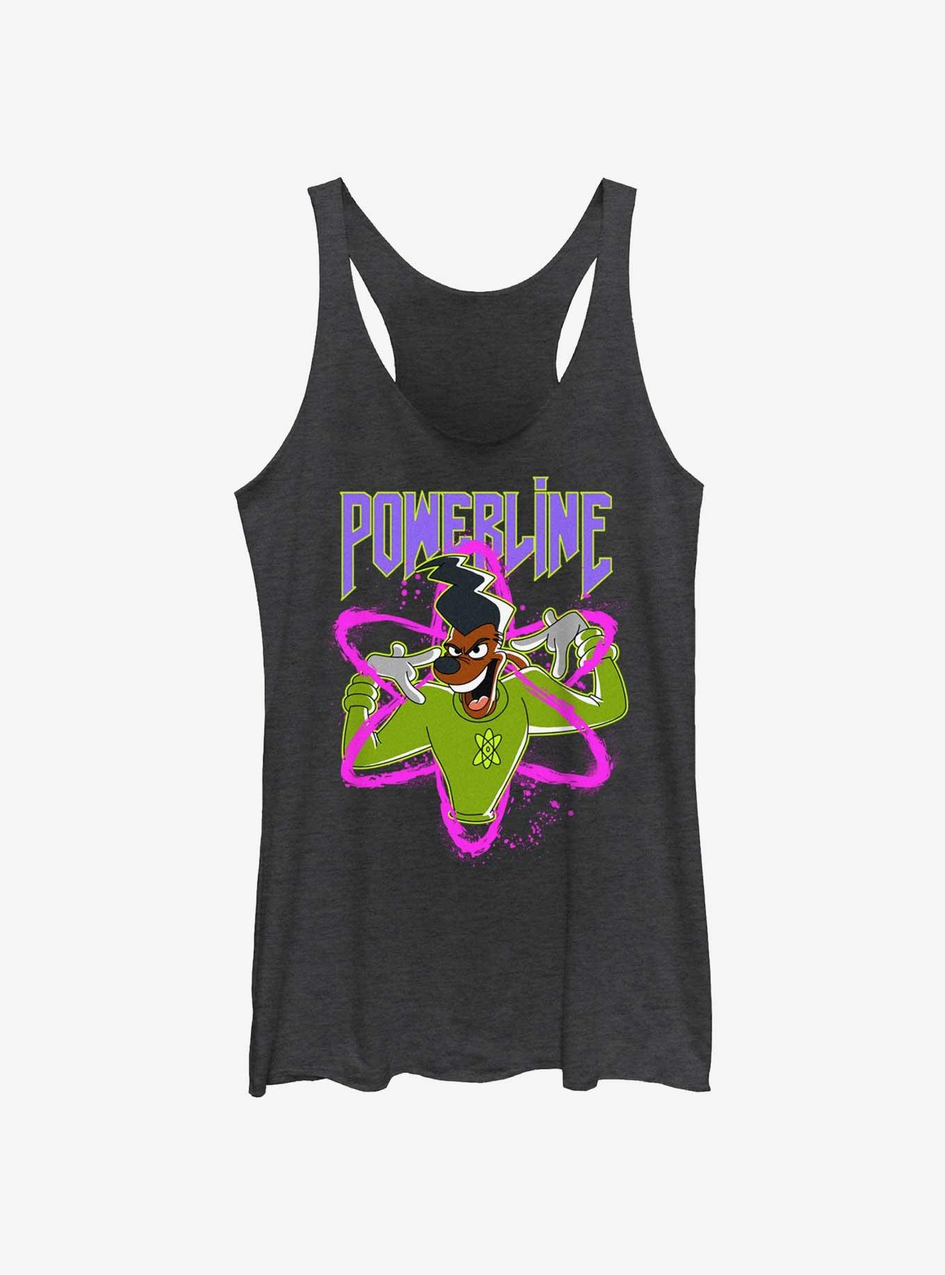 Disney Goofy I Have Power Girls Tank, BLK HTR, hi-res