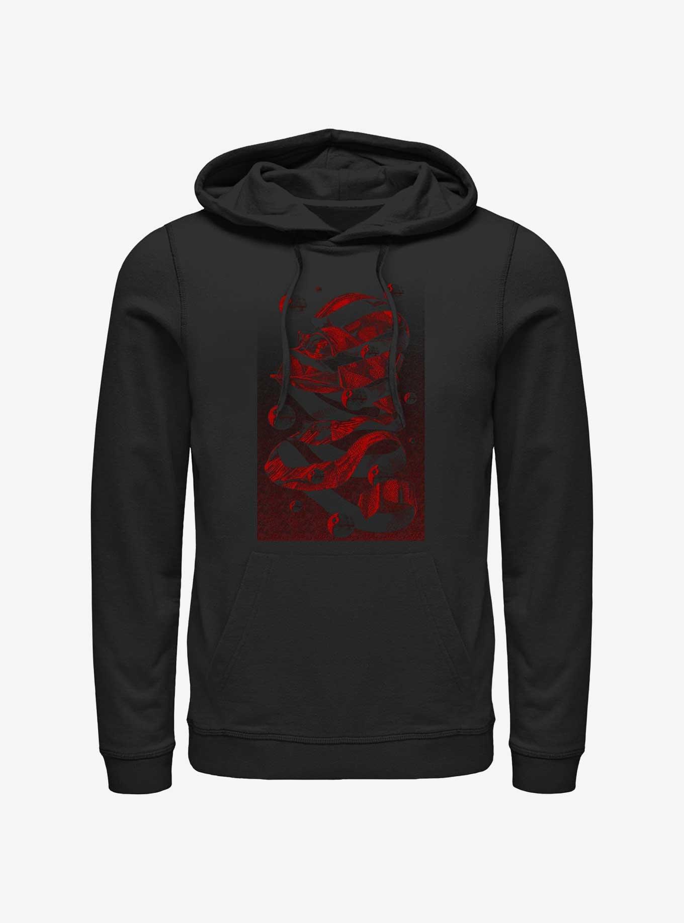 Star Wars Escher Vader Poster Hoodie, BLACK, hi-res