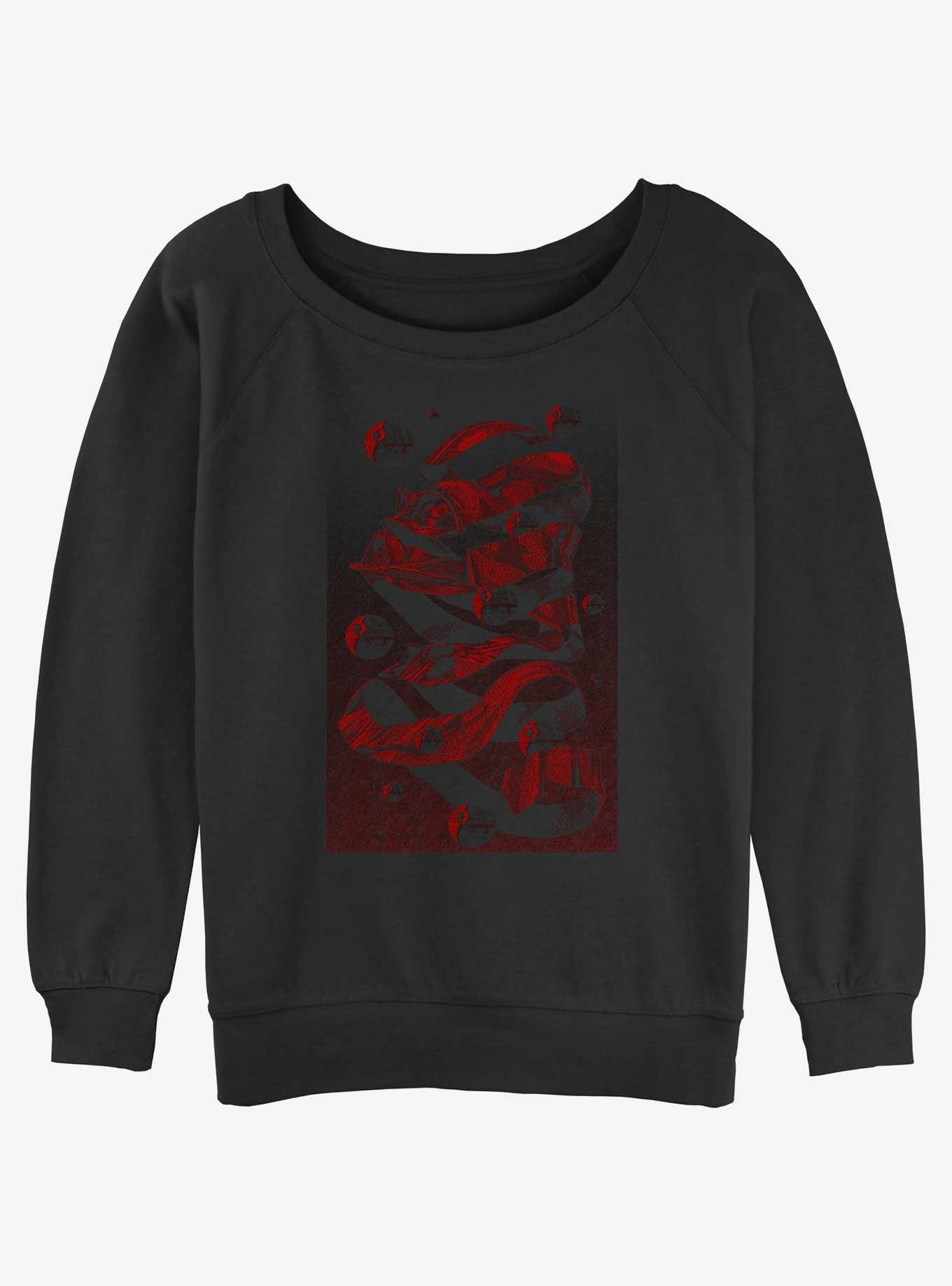 Star Wars Escher Vader Poster Womens Slouchy Sweatshirt, , hi-res