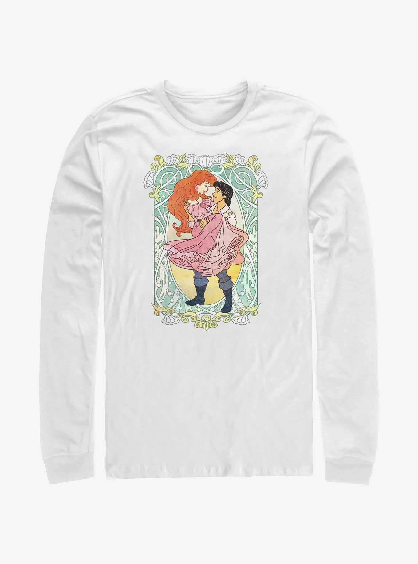 Disney The Little Mermaid Ariel and Eric Ever After Long-Sleeve T-Shirt, WHITE, hi-res