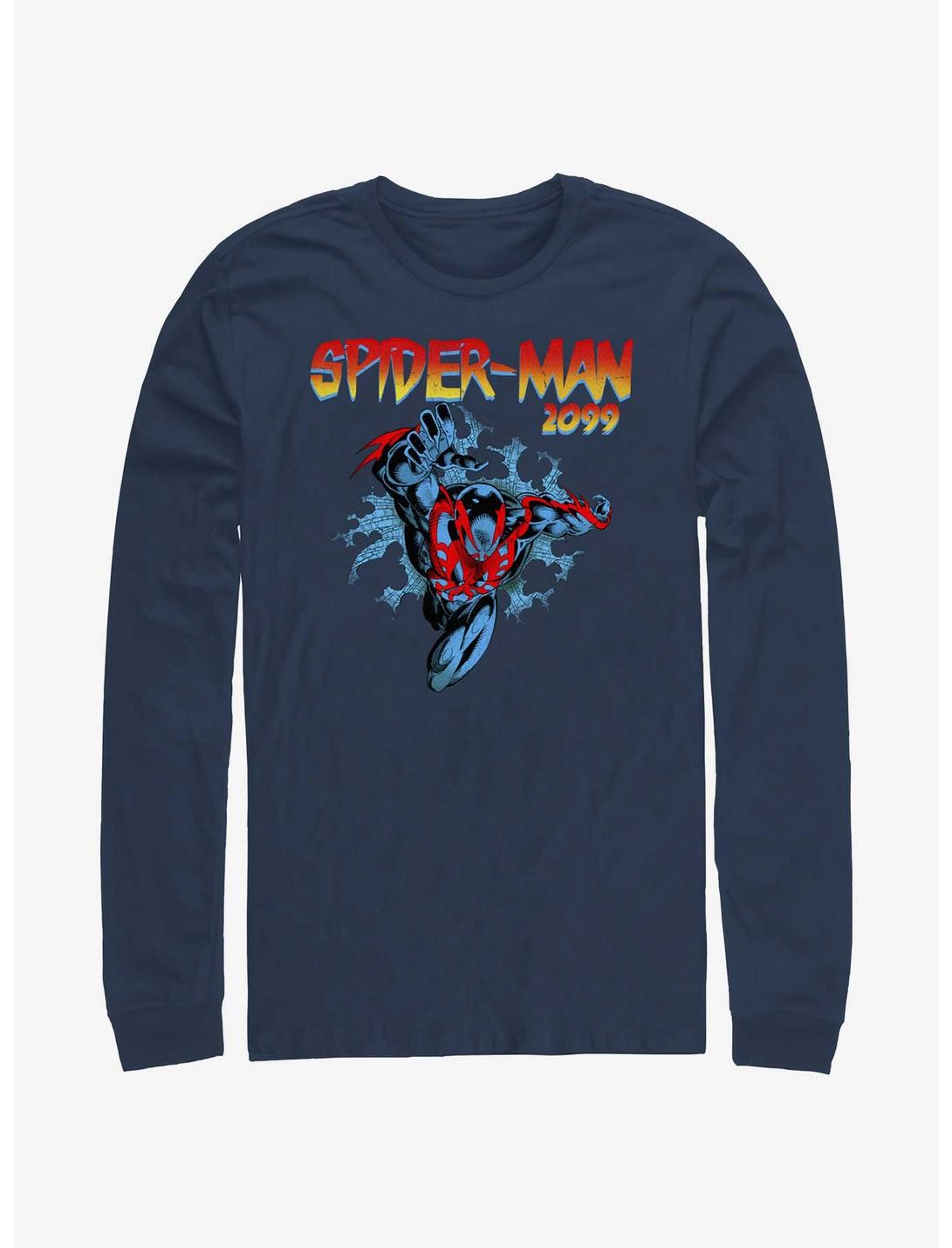 Marvel Spider-Man-2099 Long-Sleeve T-Shirt, NAVY, hi-res