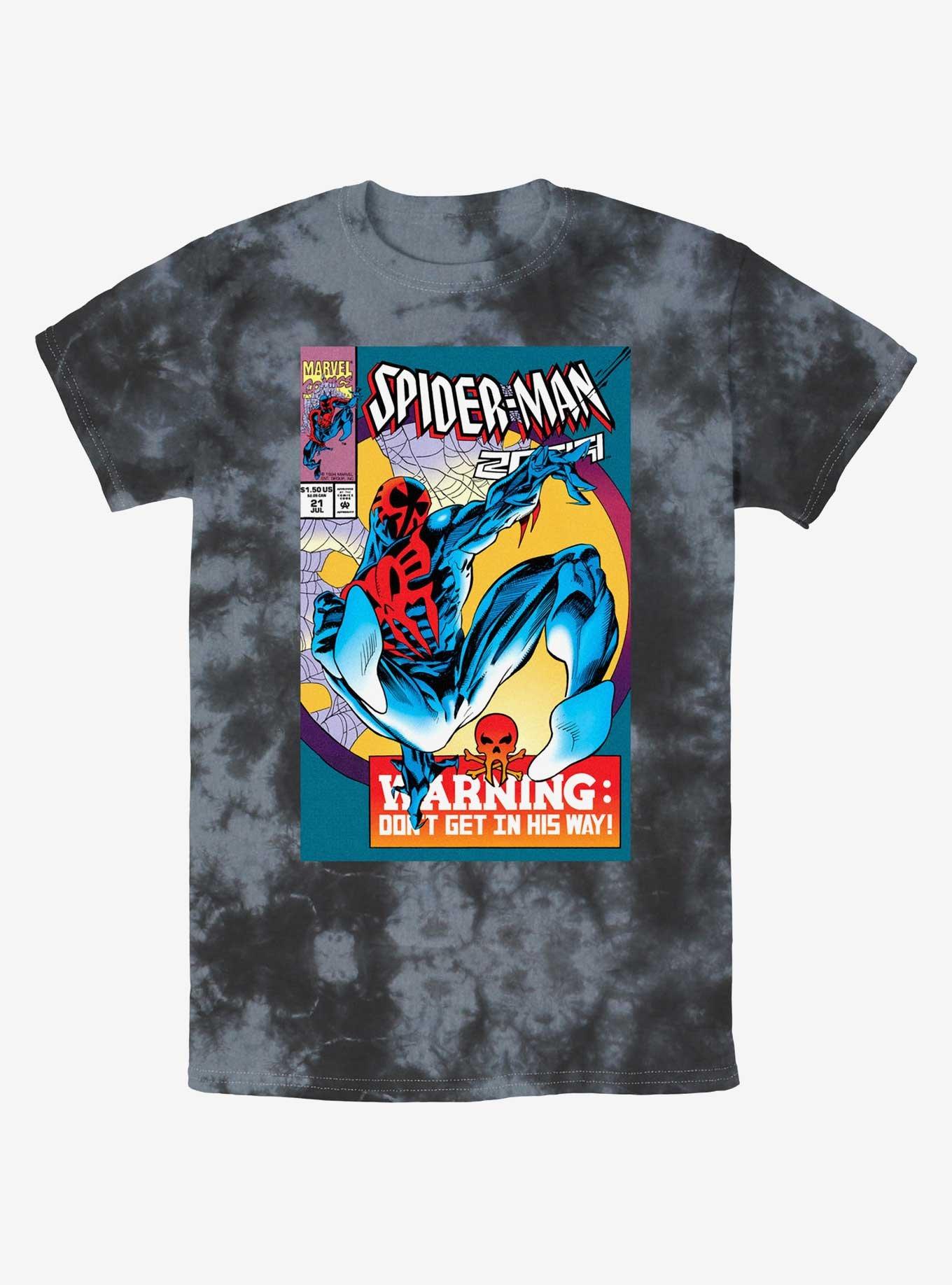 Marvel Spider-Man: Across the Spider-Verse O'Hara 2099 Comic Cover Tie-Dye T-Shirt, BLKCHAR, hi-res