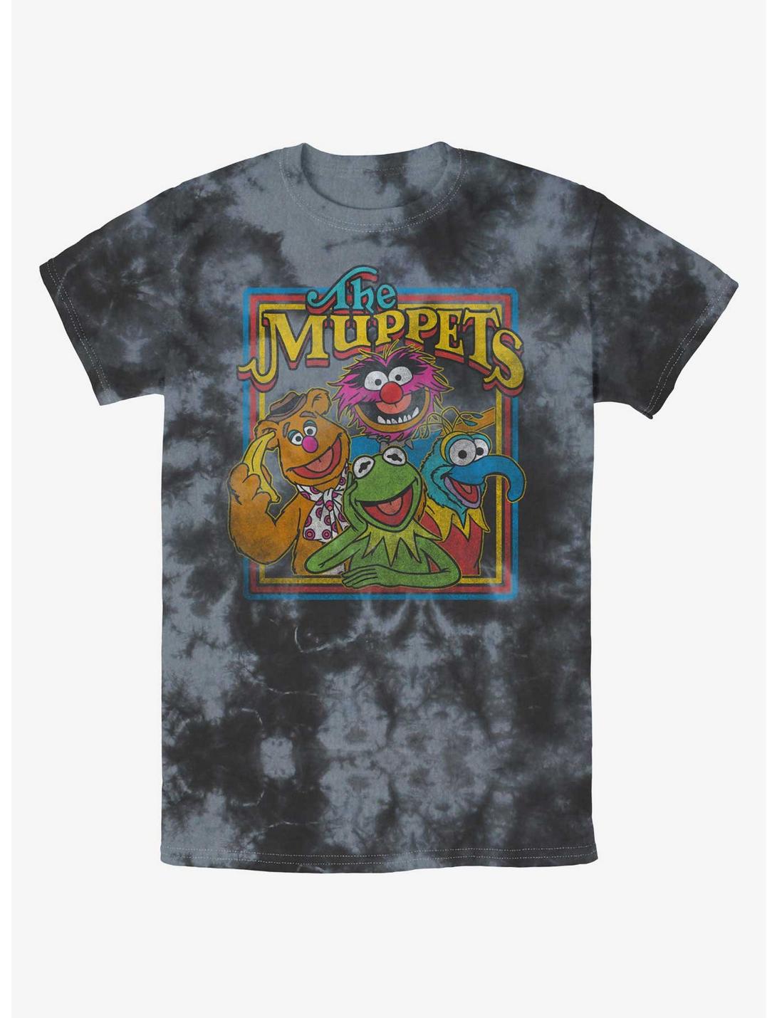 Disney The Muppets Retro Muppet Poster Tie-Dye T-Shirt, BLKCHAR, hi-res