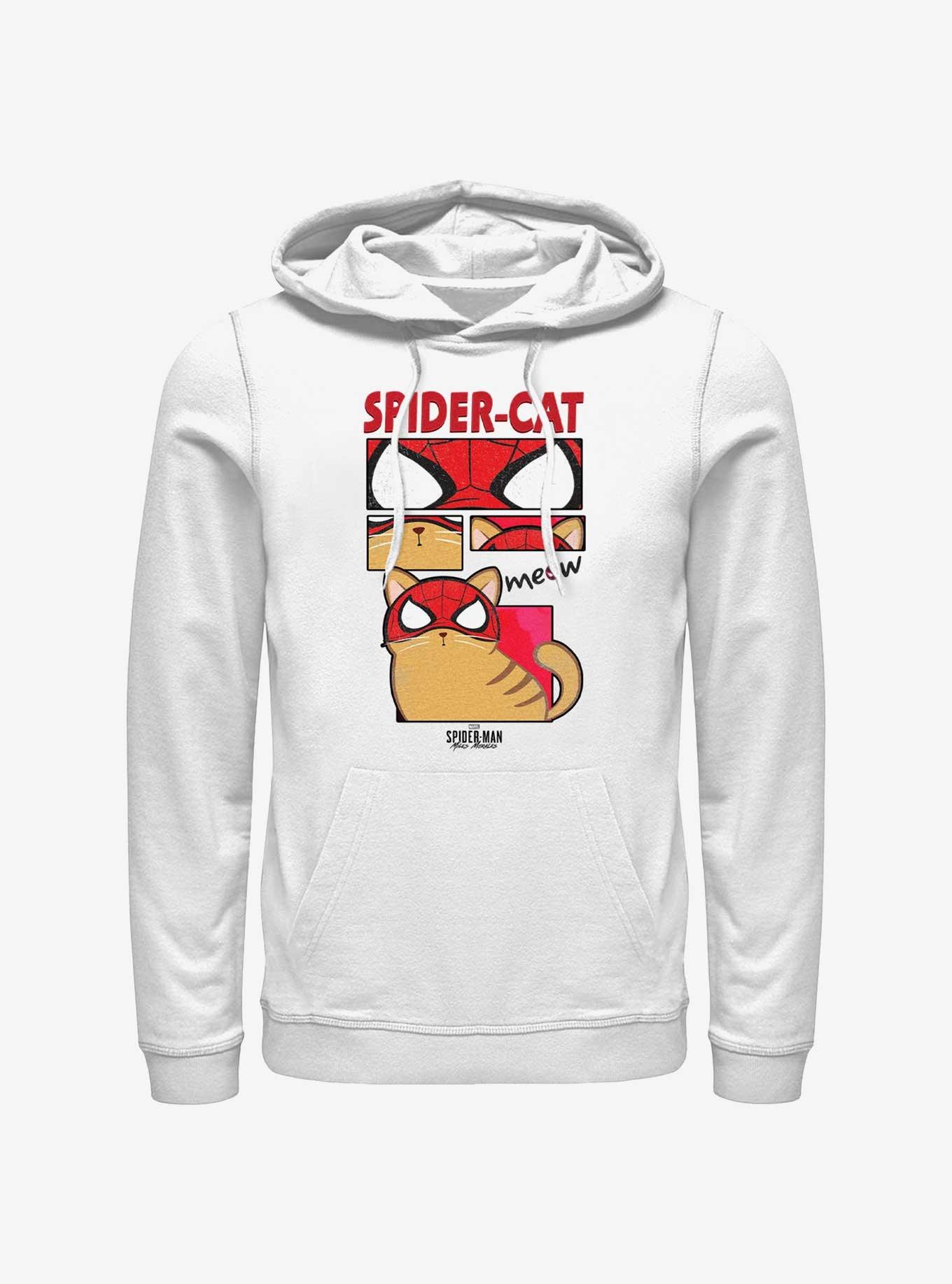 Marvel Spider-Man: Across the Spider-Verse Spider-Cat Hoodie, WHITE, hi-res