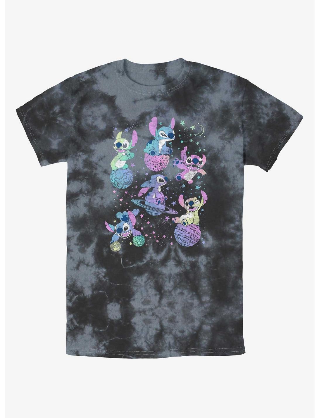 Disney Lilo & Stitch Planetary Stitch Tie-Dye T-Shirt, BLKCHAR, hi-res