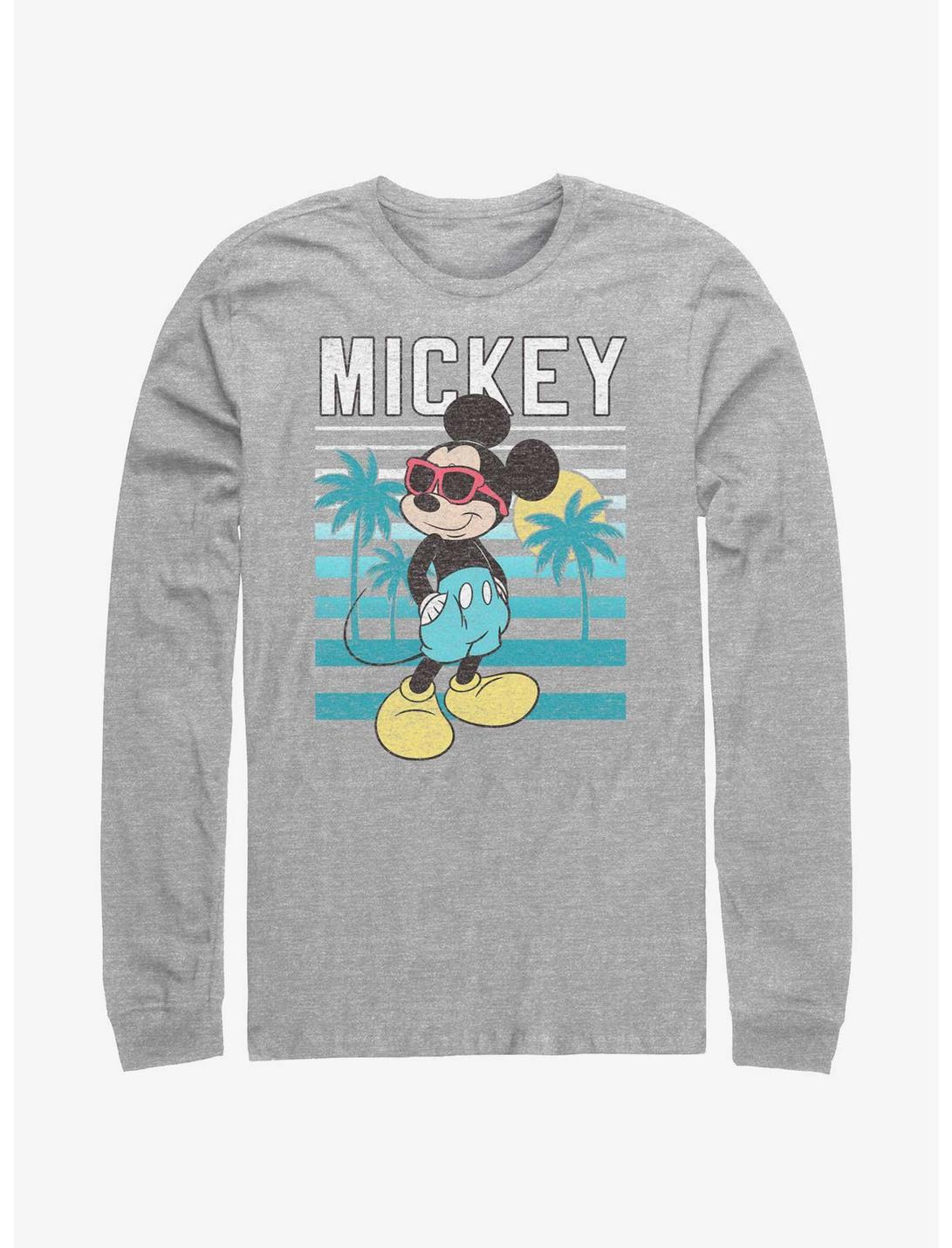 Disney Mickey Mouse Beachin' Long-Sleeve T-Shirt, ATH HTR, hi-res