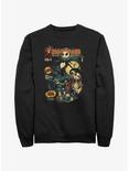 Disney The Nightmare Before Christmas Jack Skellington King of Halloween Comic Cover Sweatshirt, BLACK, hi-res
