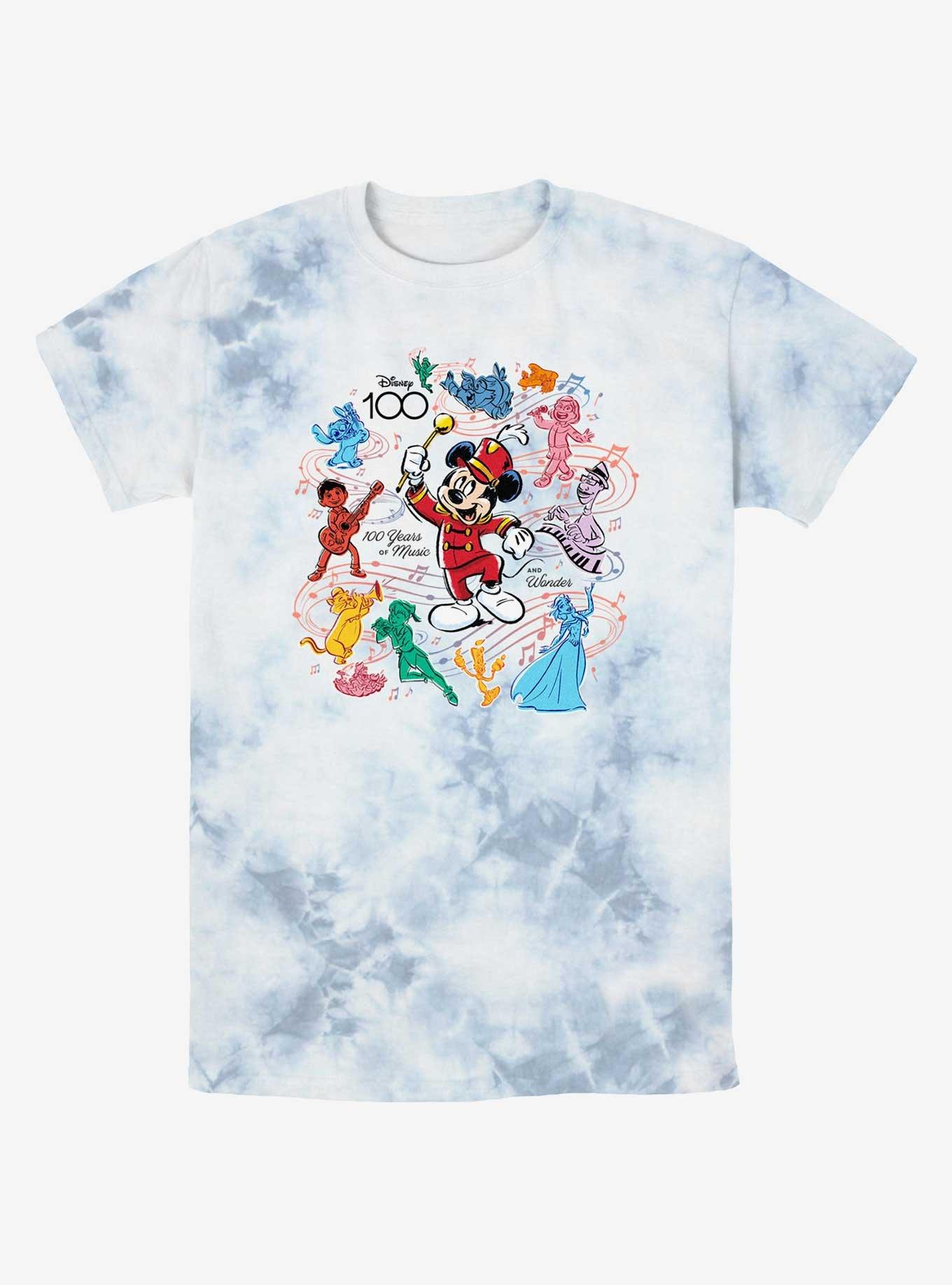 Disney100 Mickey Music and Wonder Tie-Dye T-Shirt, , hi-res