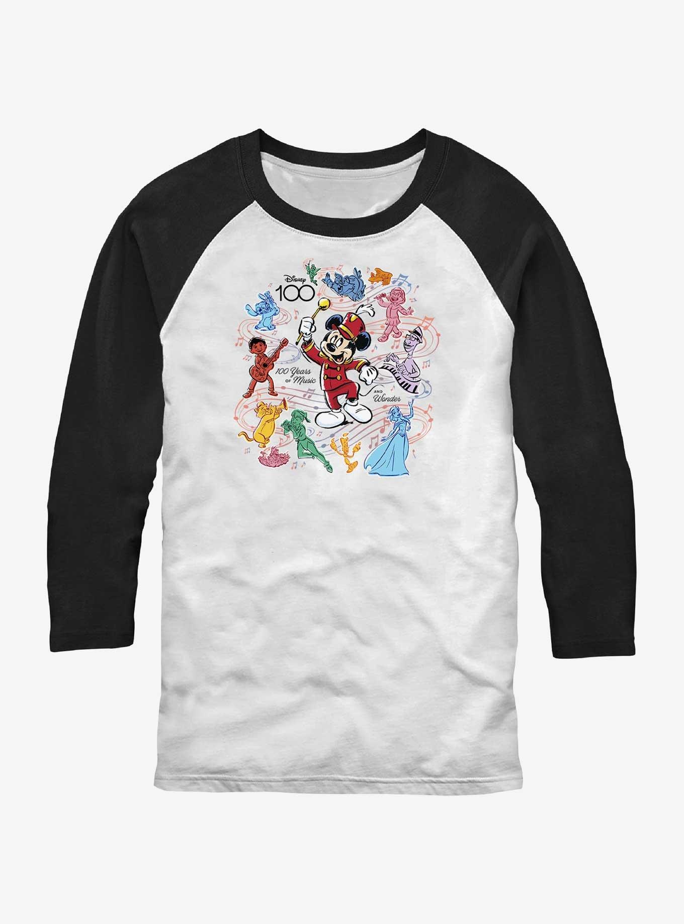 Disney100 Mickey Music and Wonder Raglan T-Shirt, , hi-res